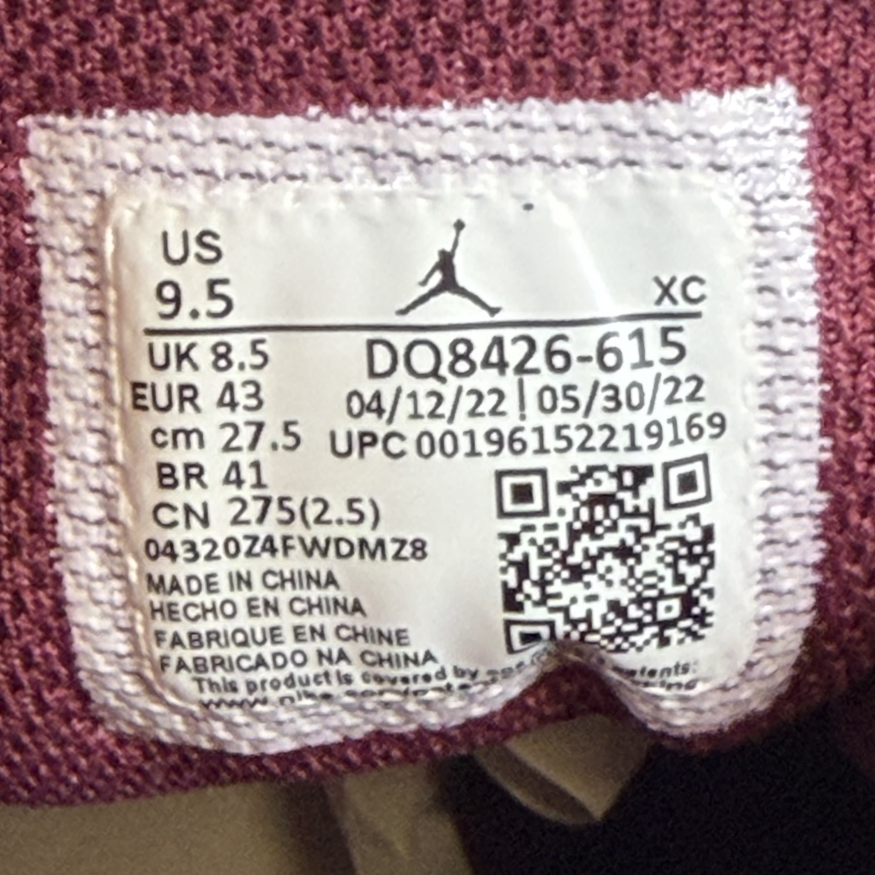 SP8921 Jordan 1 Mid Cherrywood Red