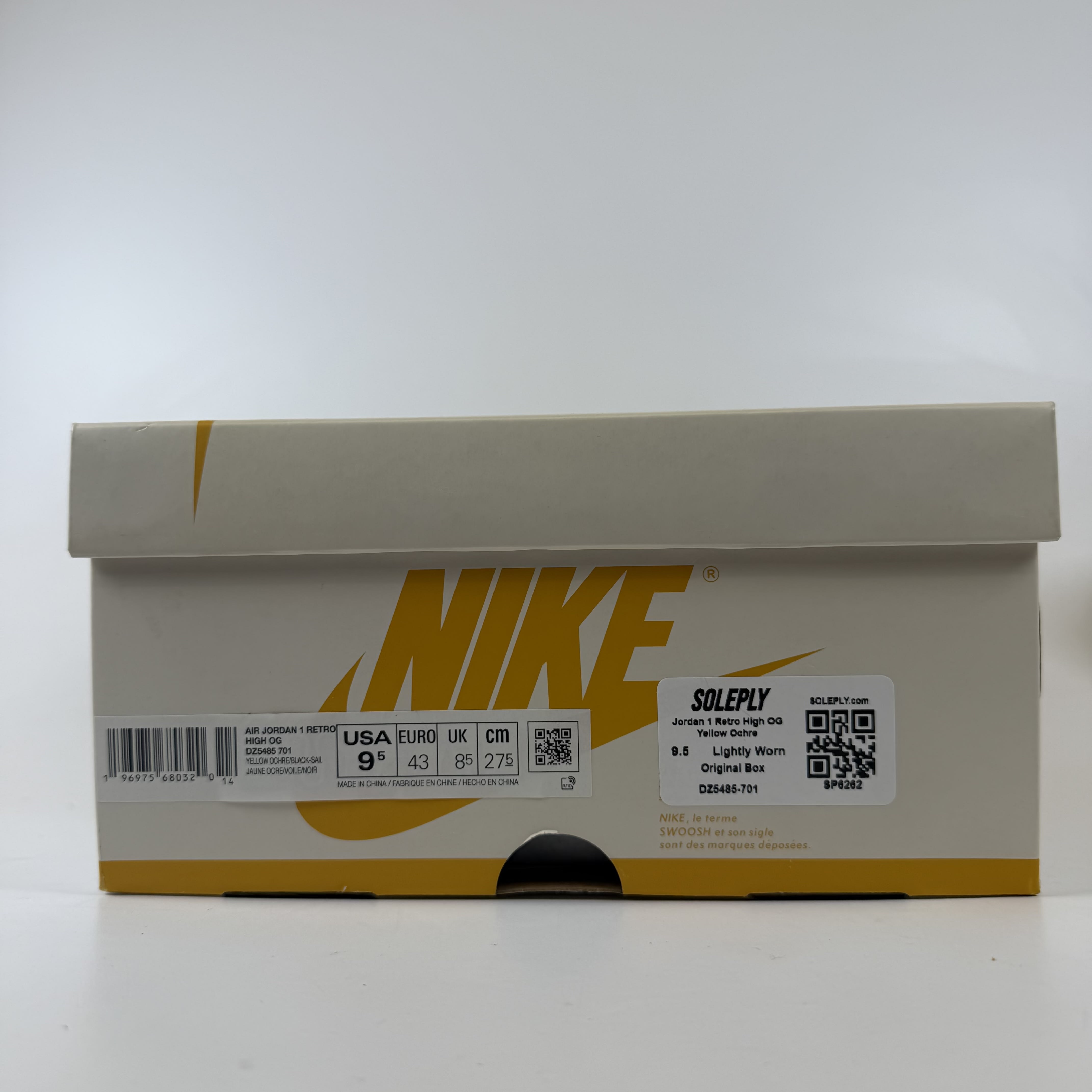 SP6262 Jordan 1 Retro High OG Yellow Ochre
