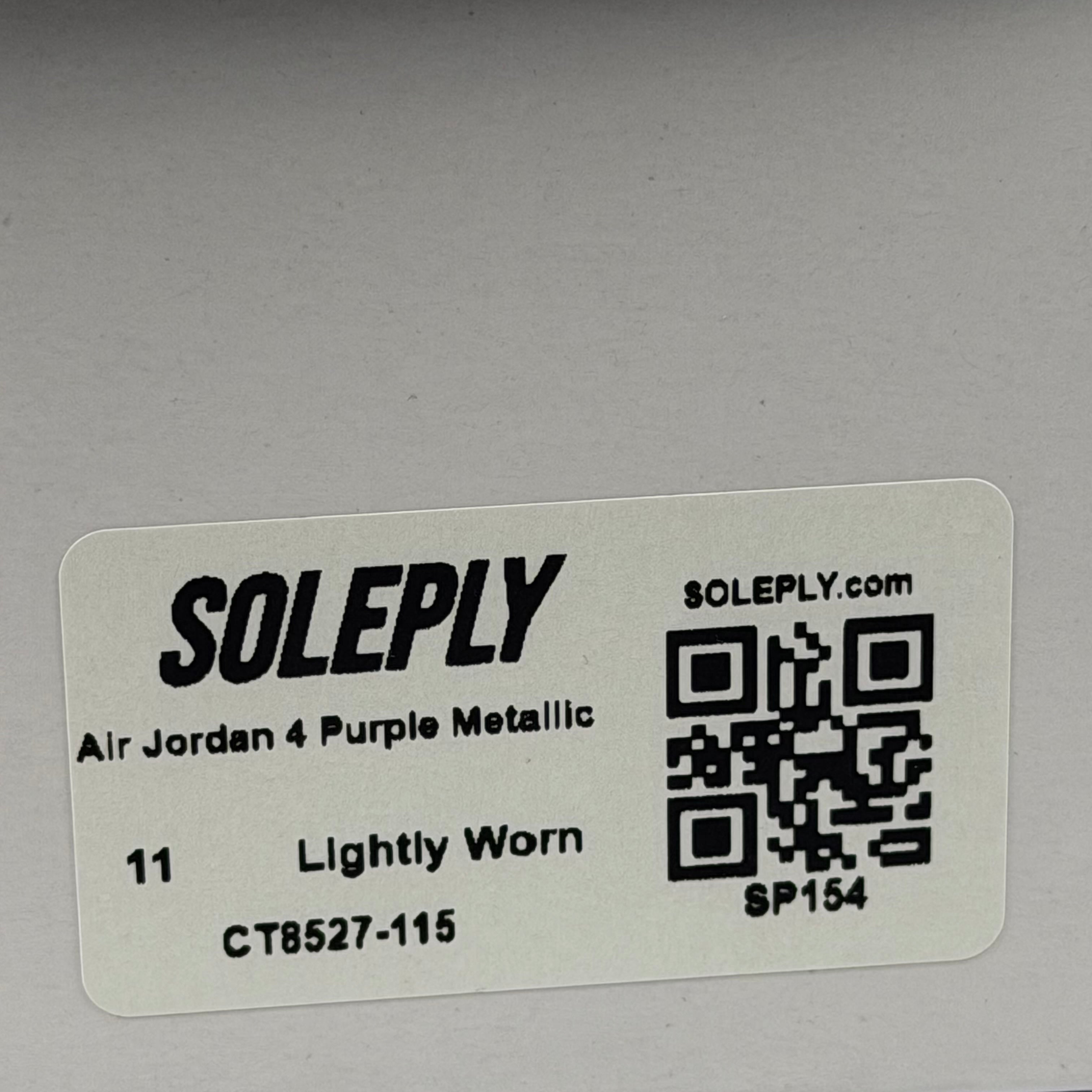 SP154 Jordan 4 Retro Metallic Purple