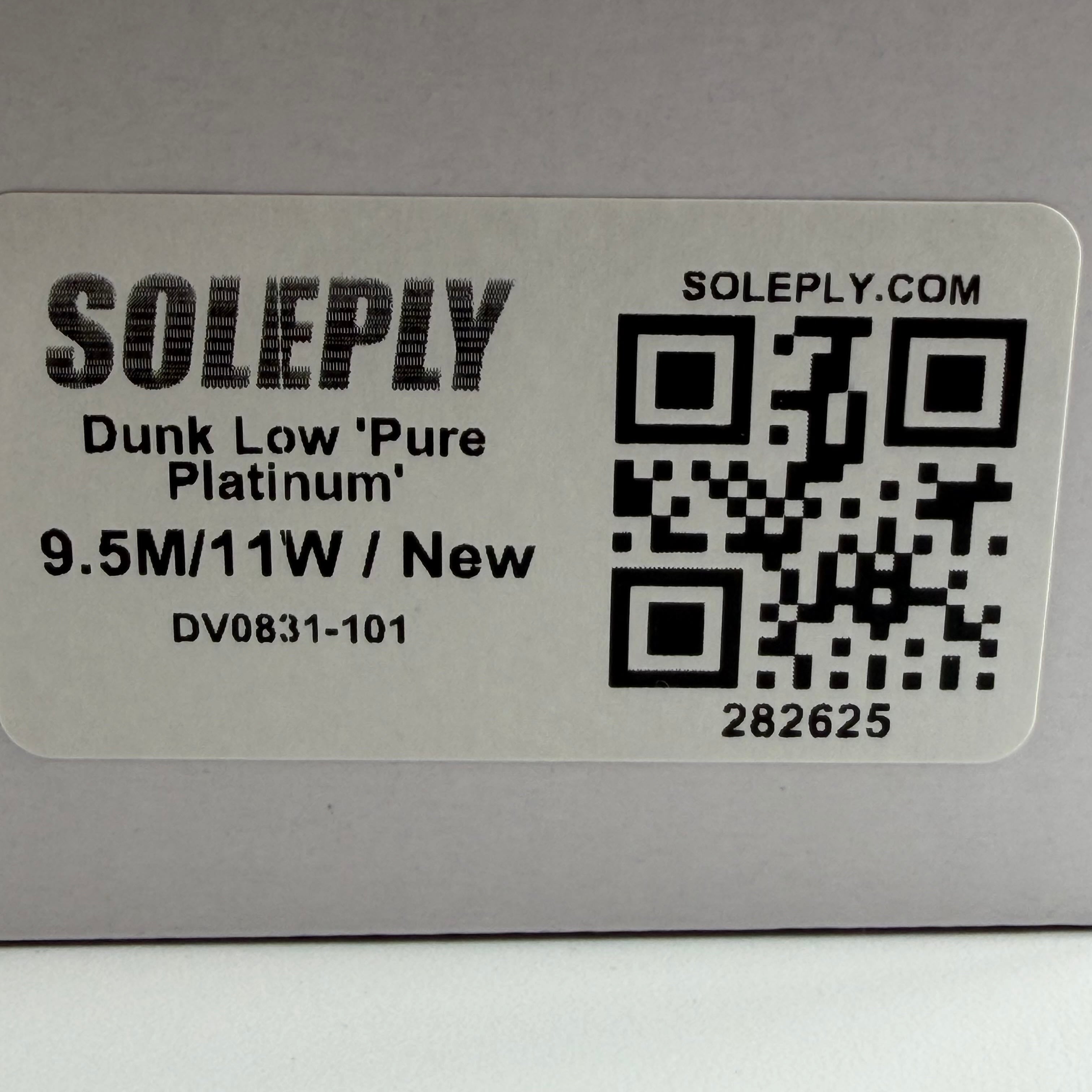 282625 Dunk Low 'Pure Platinum'
