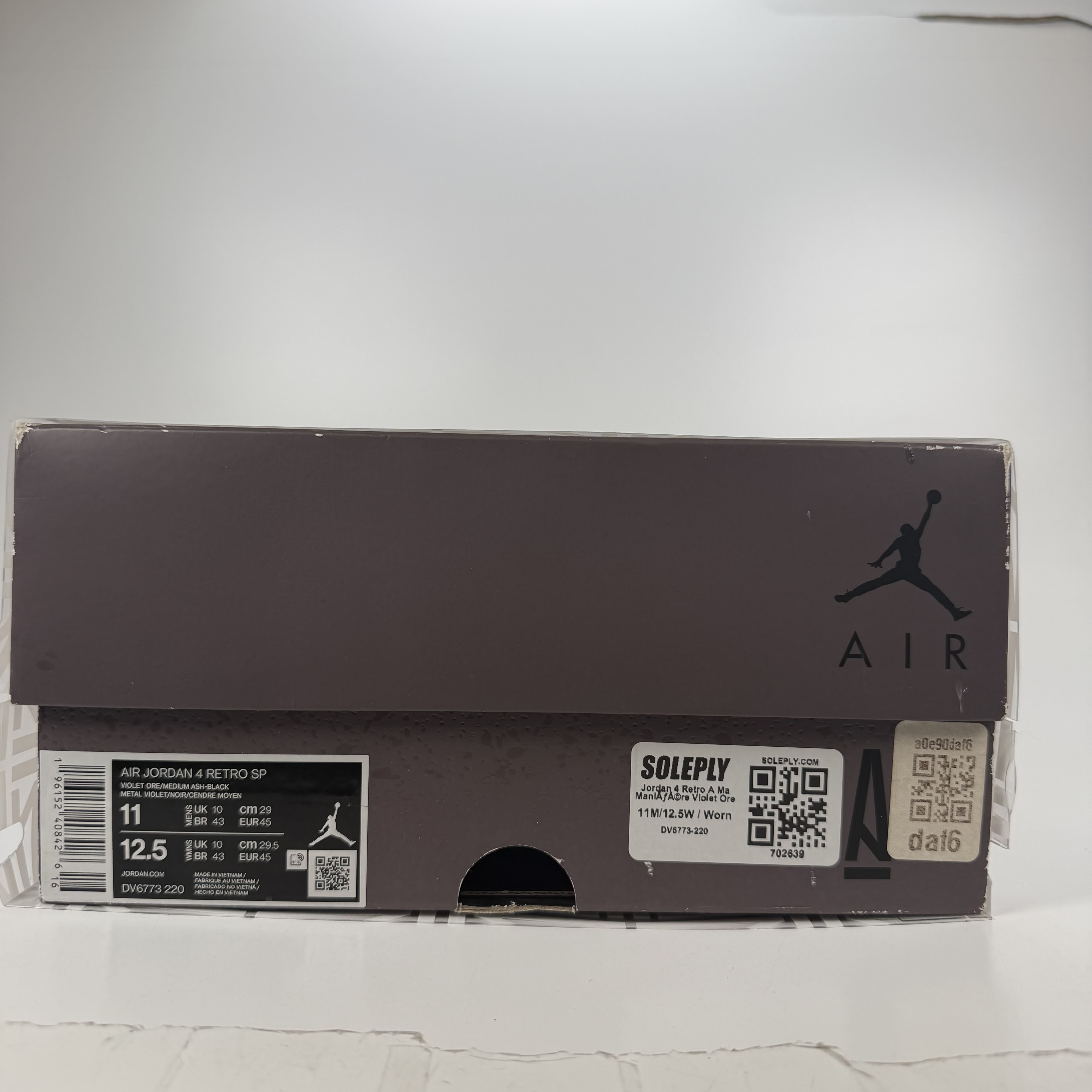 702639 Jordan 4 Retro SP A Ma Maniére Violet Ore