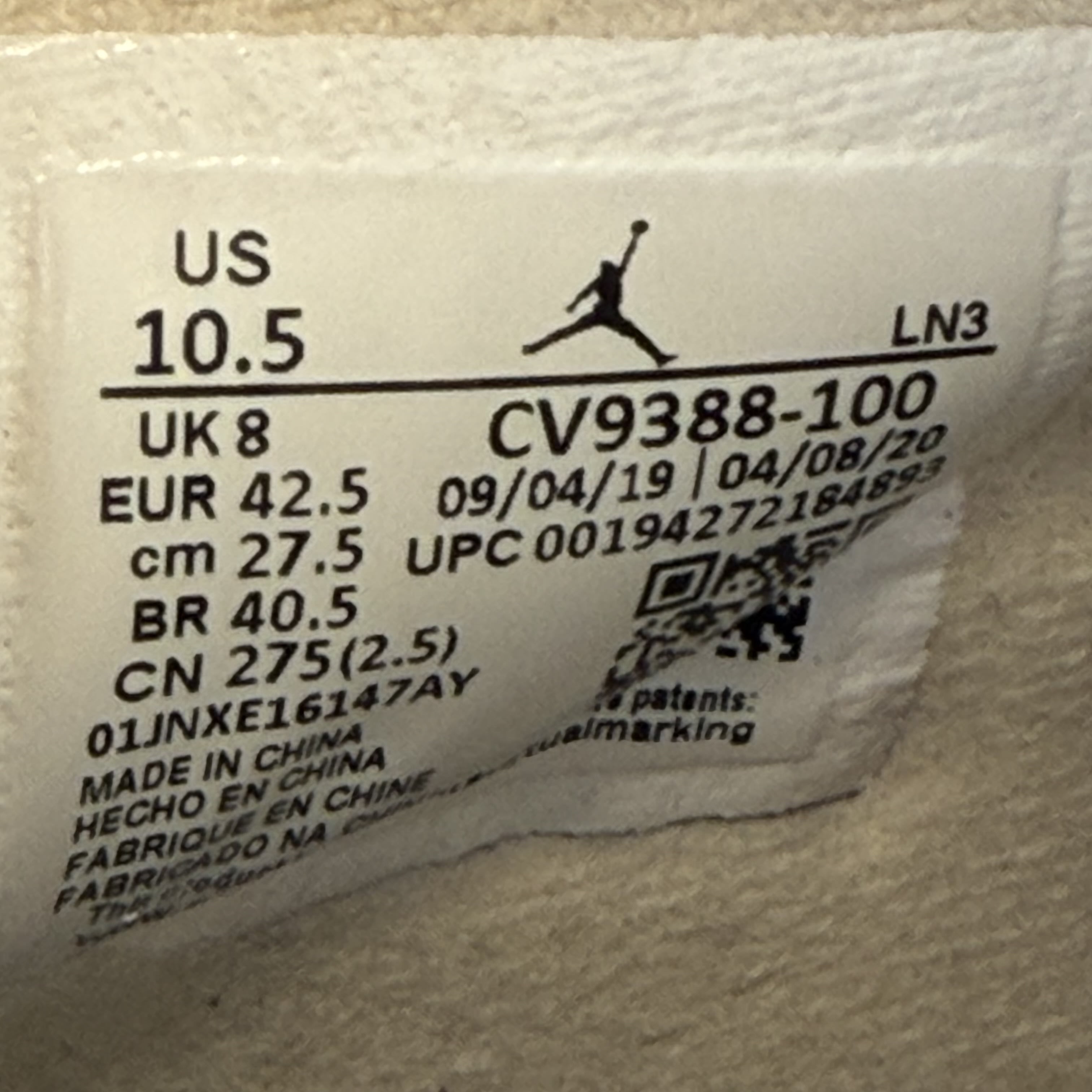 SP6803 Jordan 4 Retro Off-White Sail (Women's)