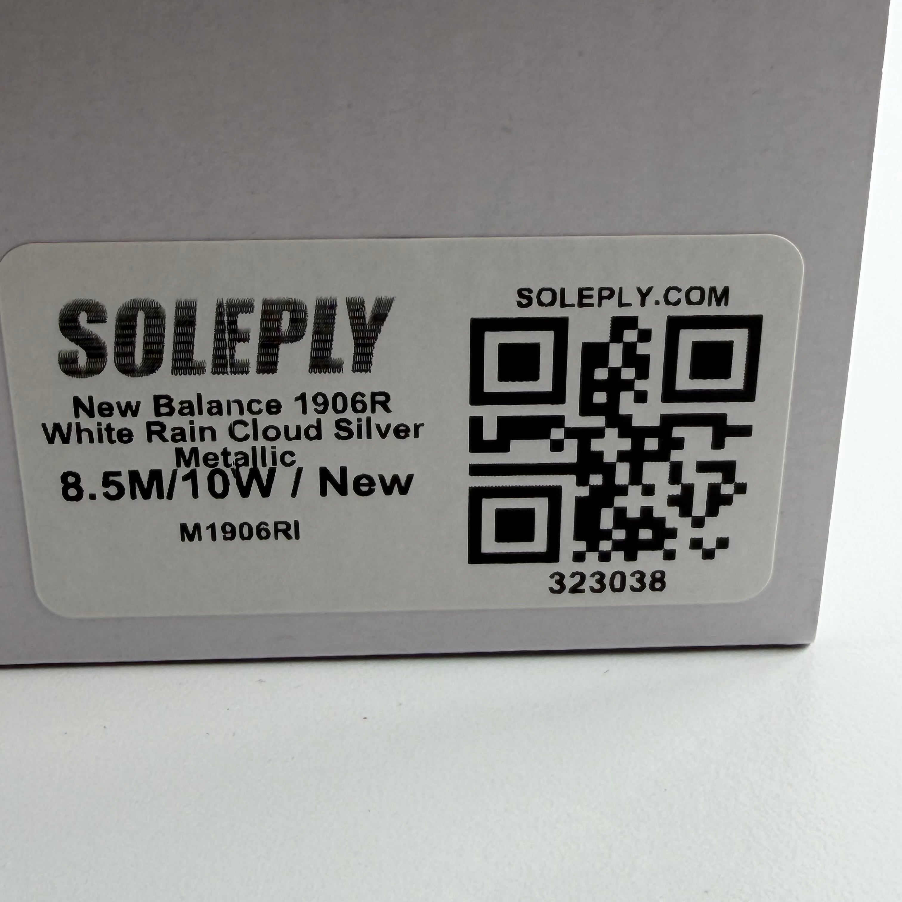323038 New Balance 1906R White Rain Cloud Silver Metallic