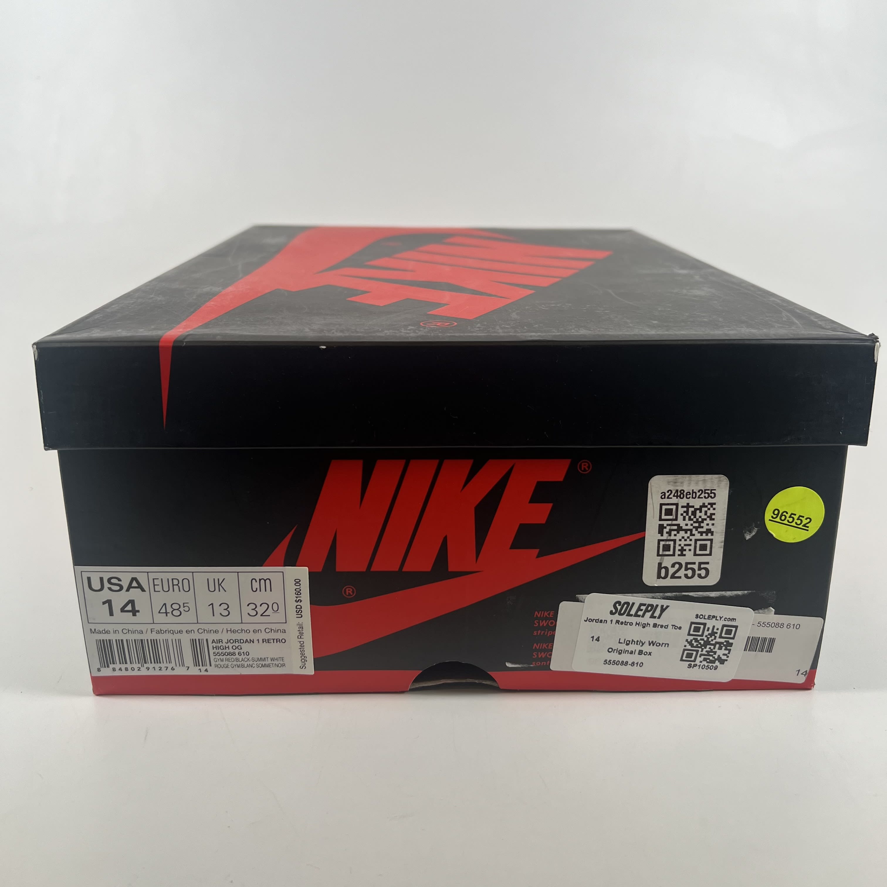 [SP10509] Jordan 1 Retro High Bred Toe