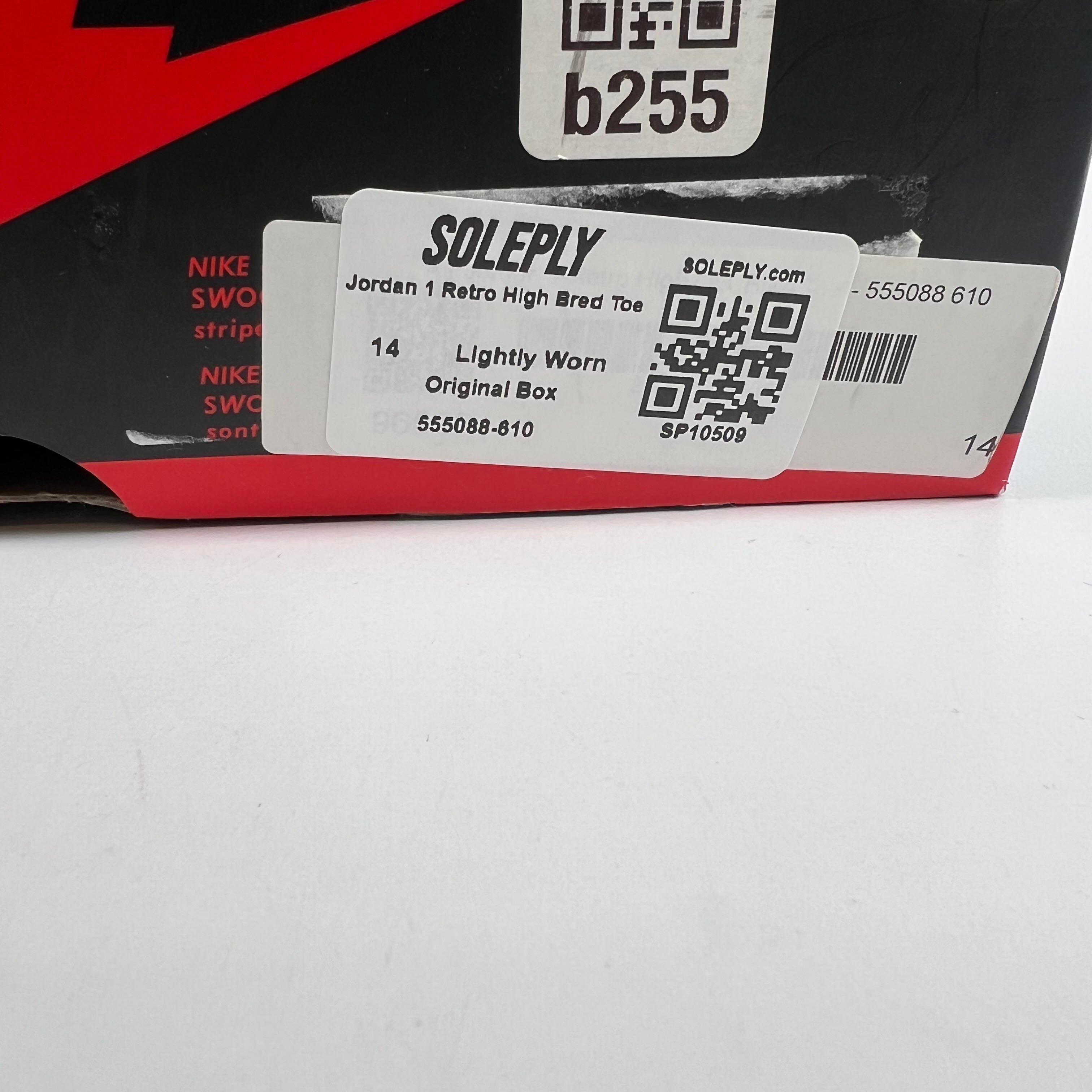 [SP10509] Jordan 1 Retro High Bred Toe