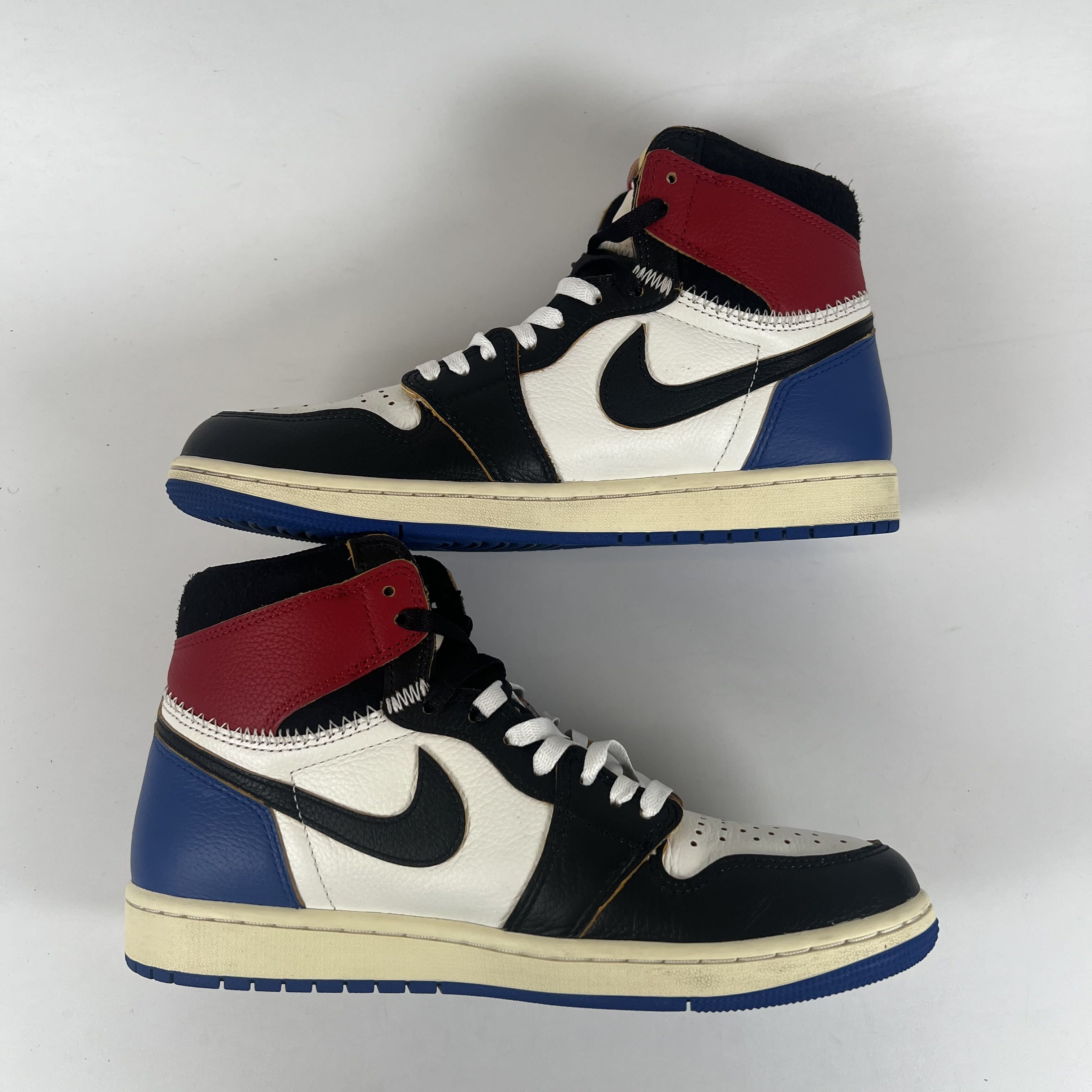 SP10283 Jordan 1 Retro High OG SP Fragment x Union LA Varsity Red Sport Royal