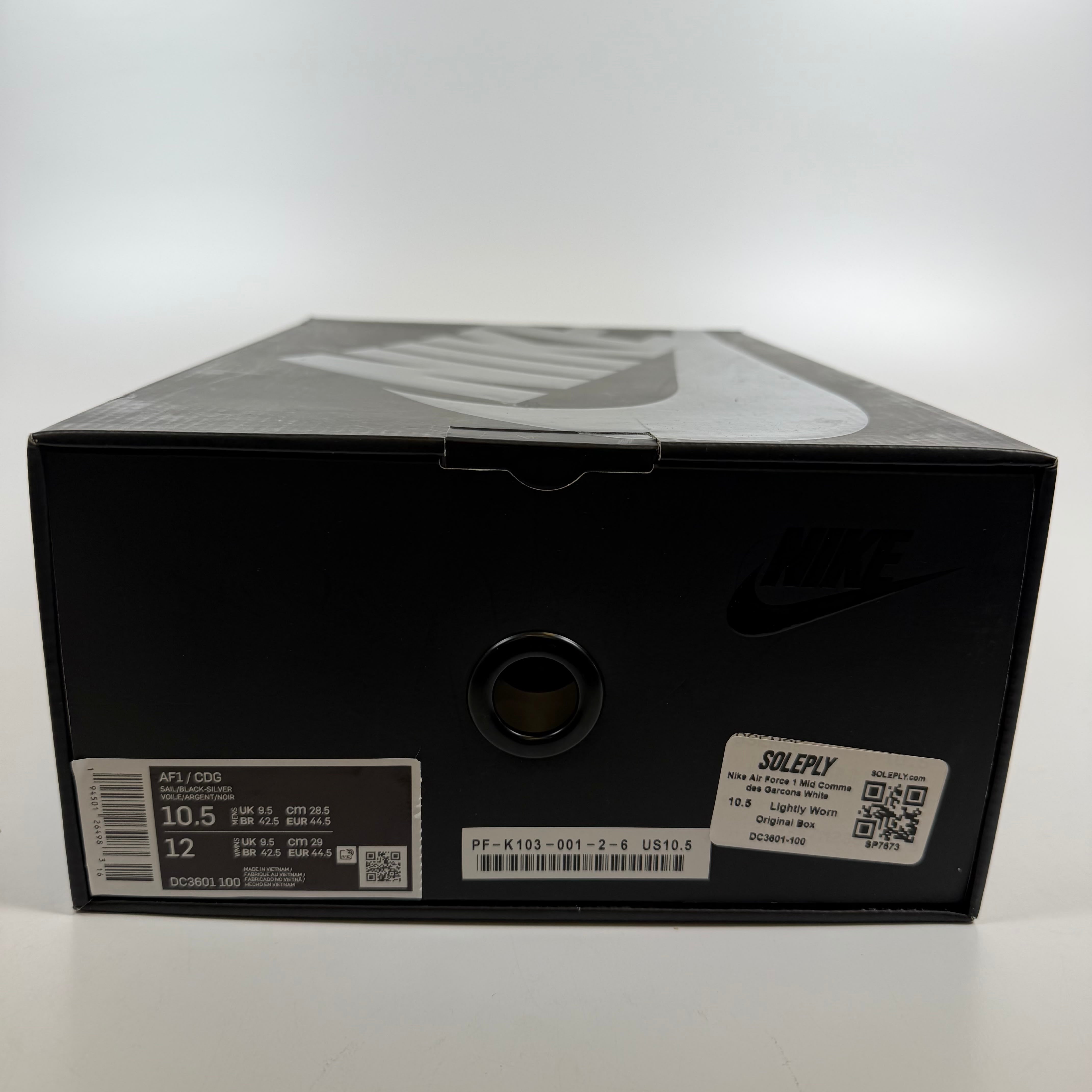 SP7673 Nike Air Force 1 Mid Comme des Garcons White