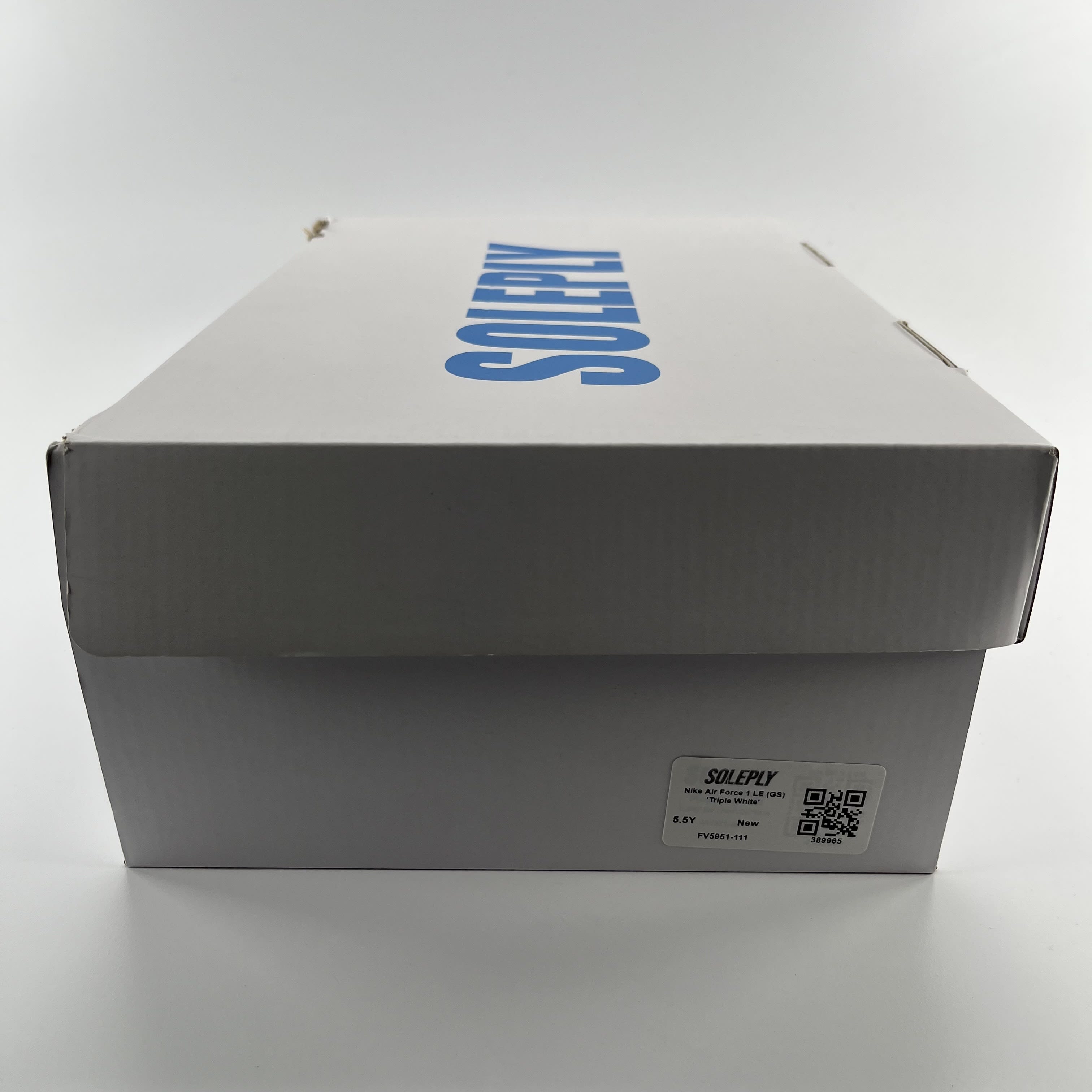 389965 Nike Air Force 1 LE (GS) 'Triple White'