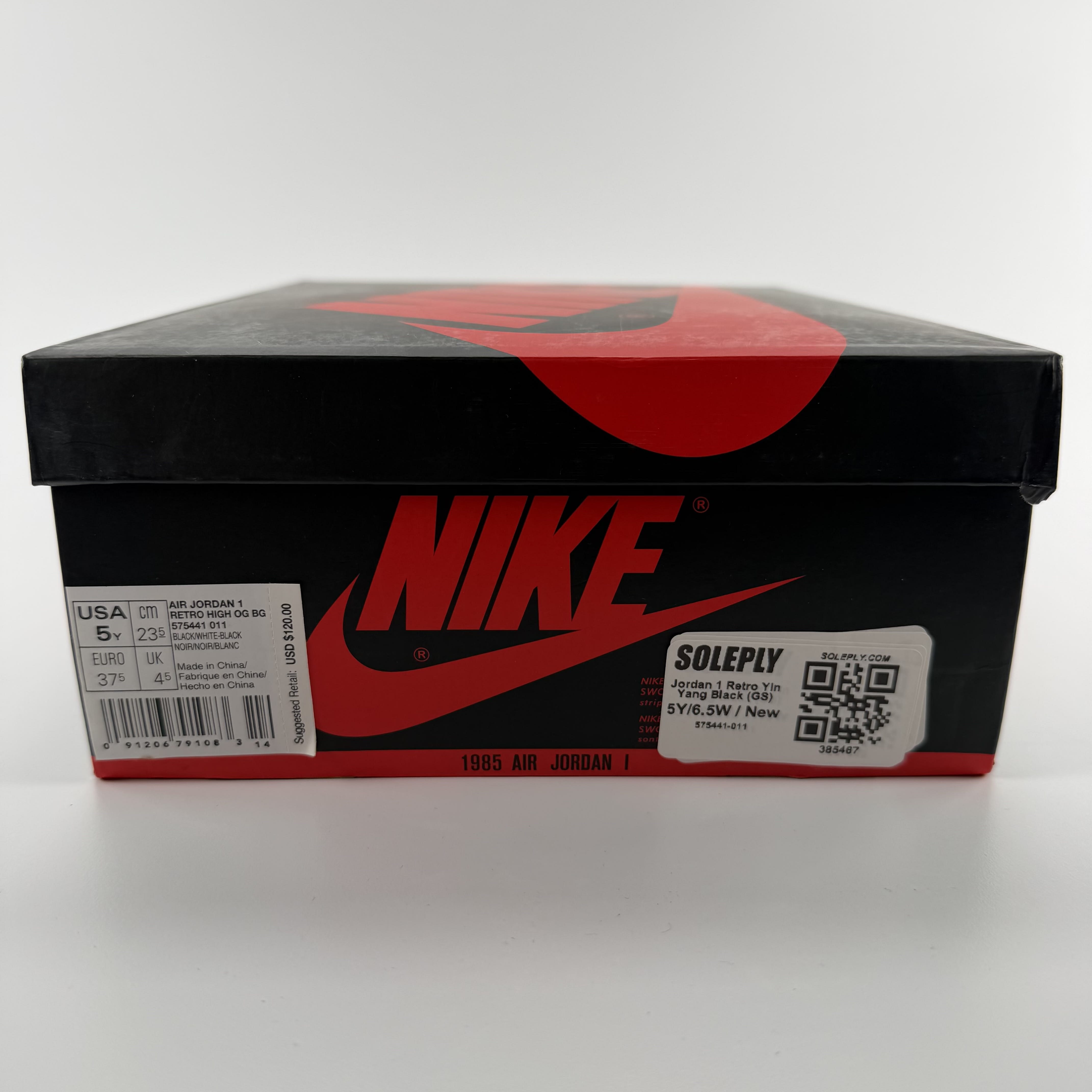 385467 Jordan 1 Retro Yin Yang Black (GS)