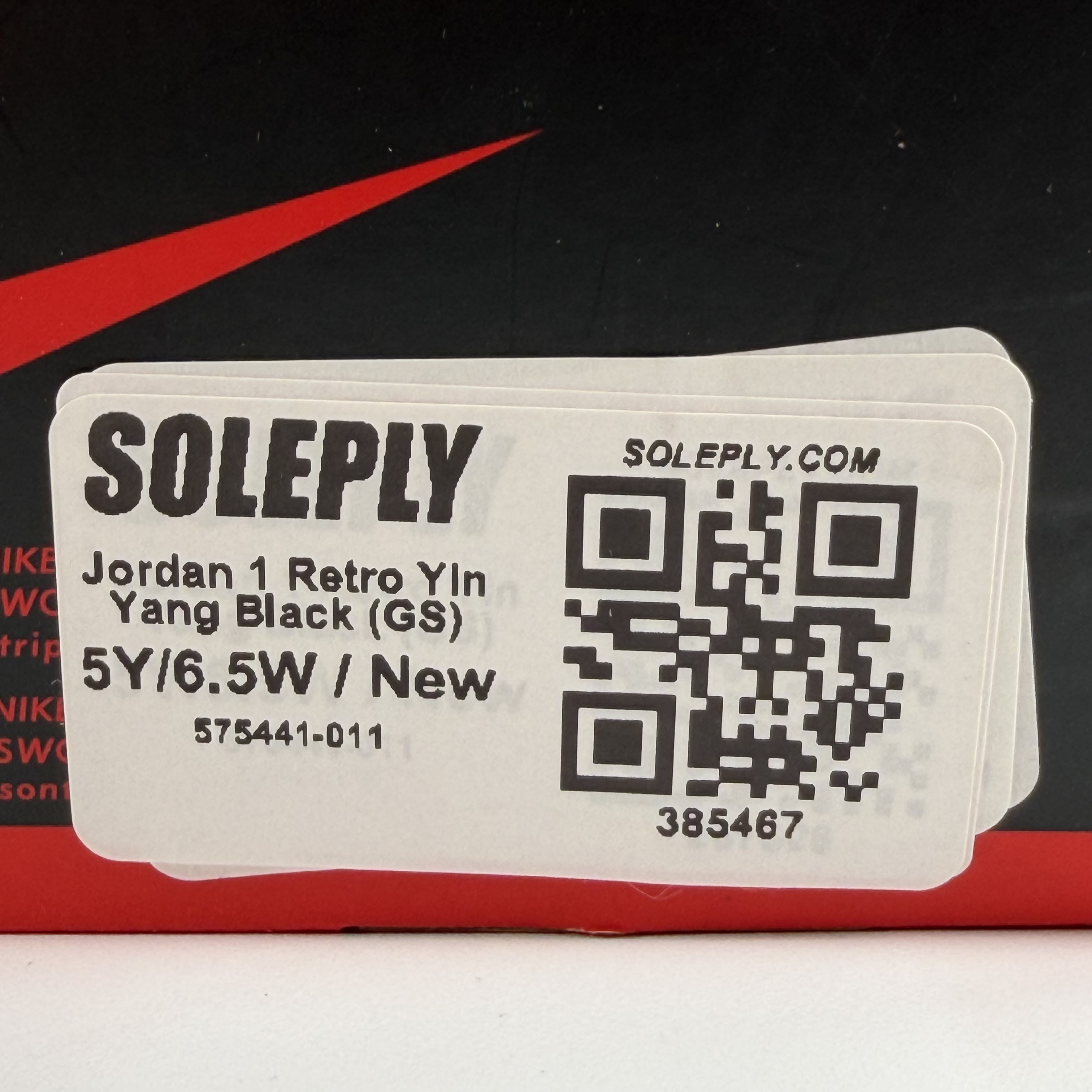 385467 Jordan 1 Retro Yin Yang Black (GS)