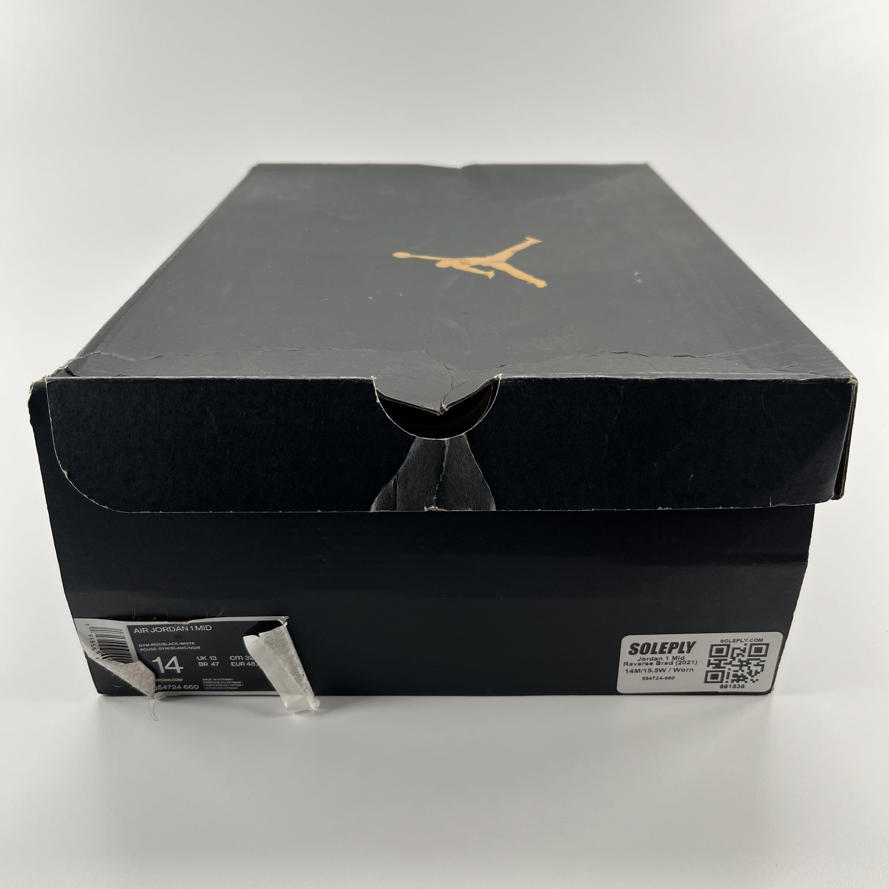 691538 Jordan 1 Mid Reverse Bred (2021)