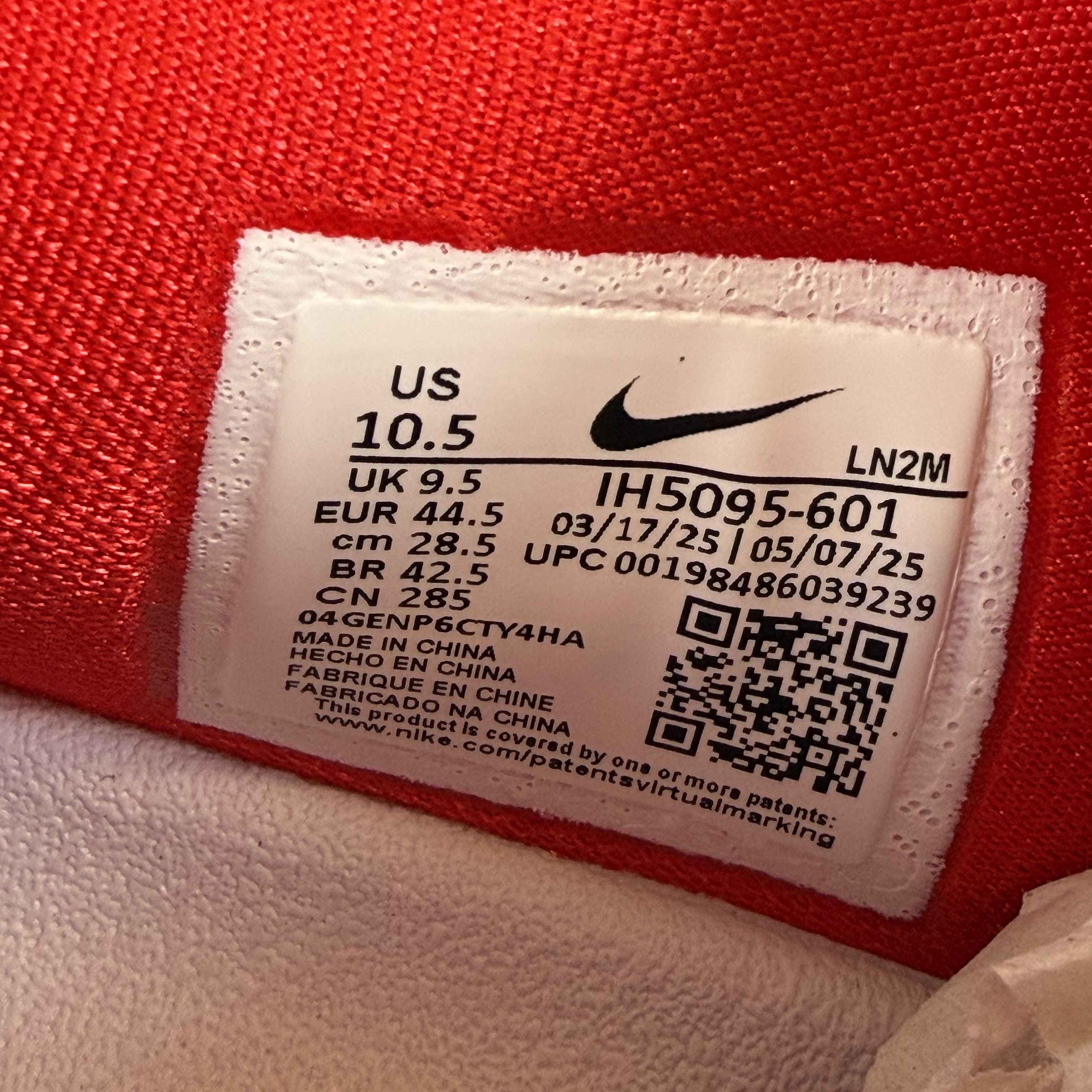 SP13922 Kobe 9 Elite Low EM University Red TB