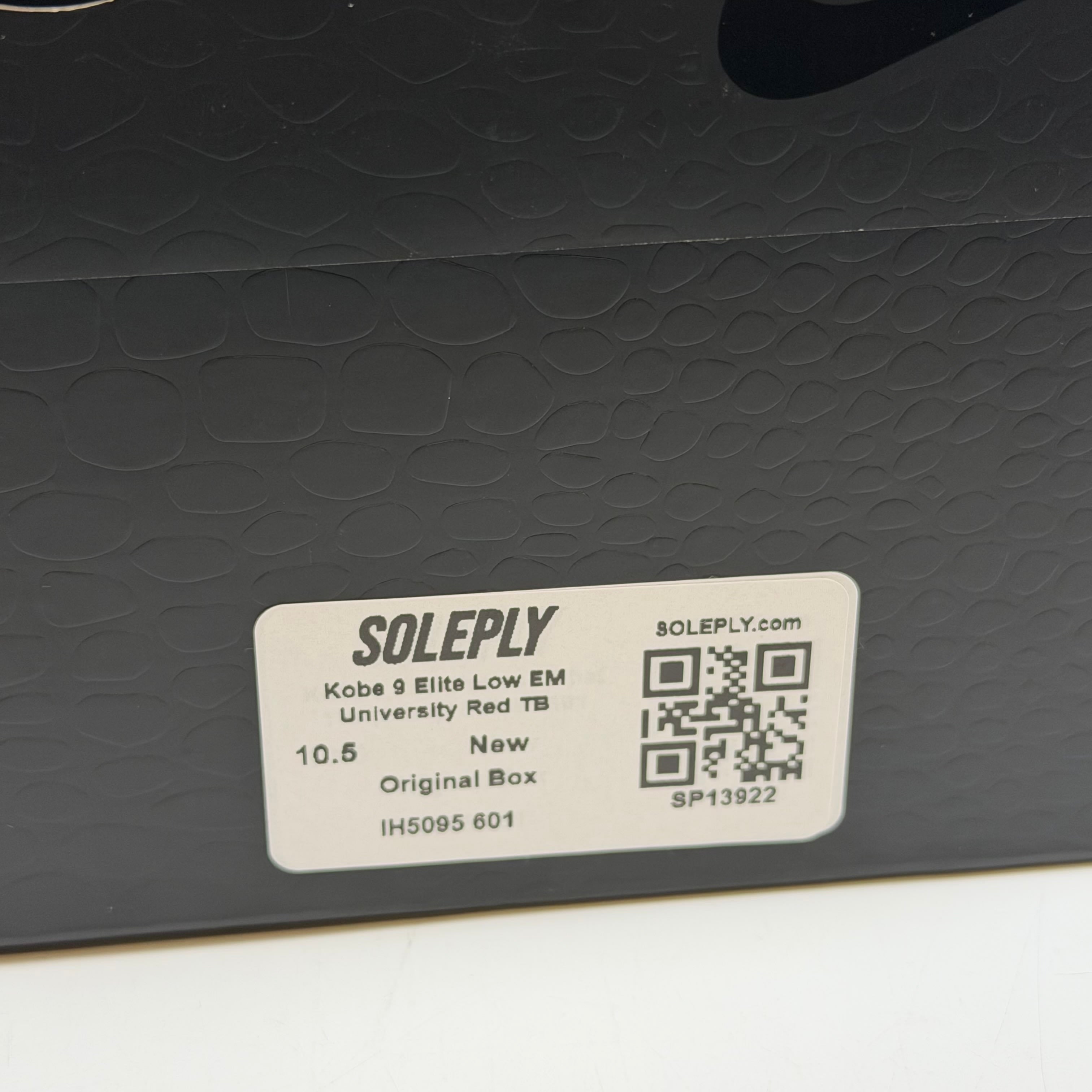SP13922 Kobe 9 Elite Low EM University Red TB