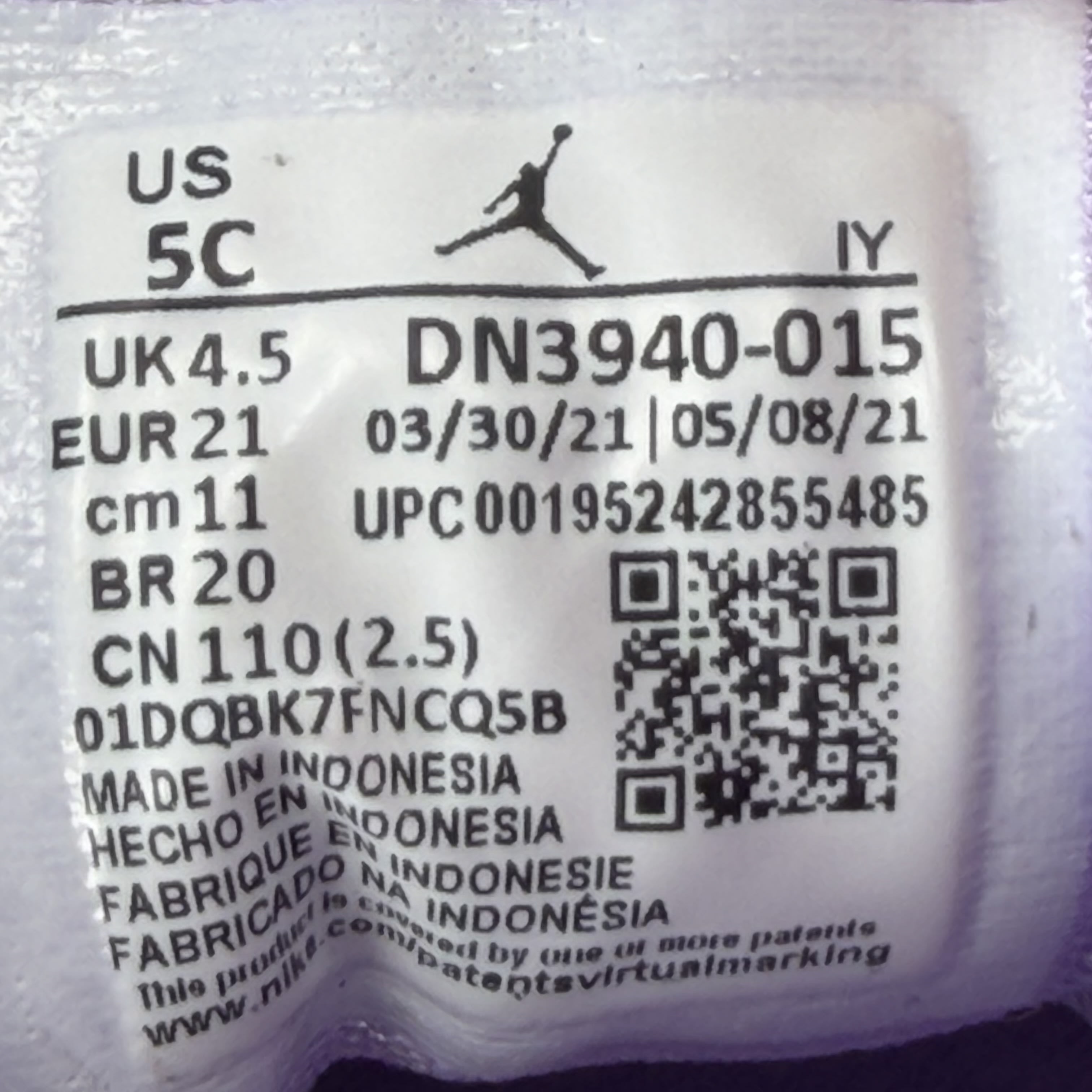 260363 Jordan 13 Retro Houndstooth (TD)