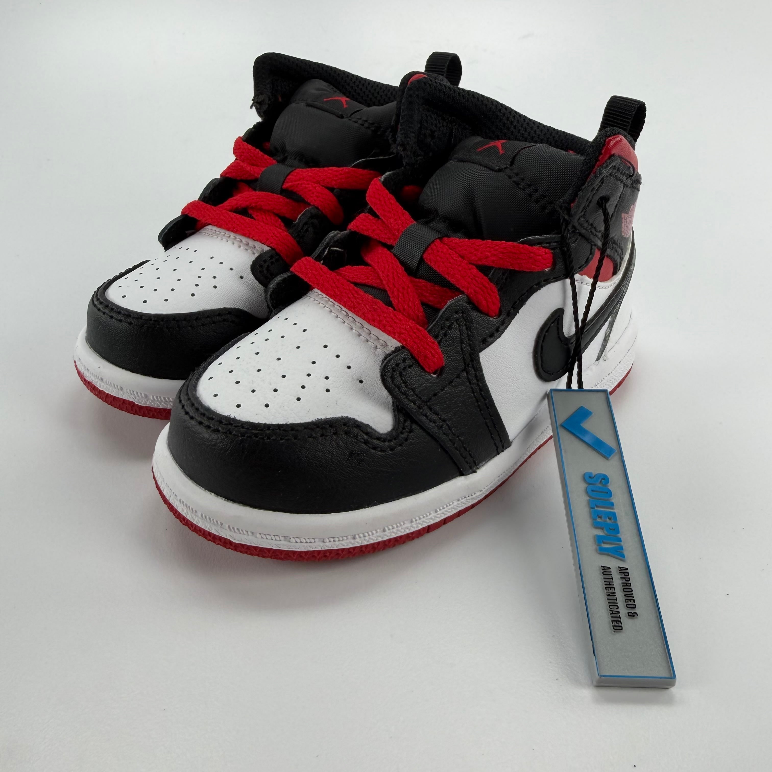 340857 Jordan 1 Mid White Gym Red (TD)