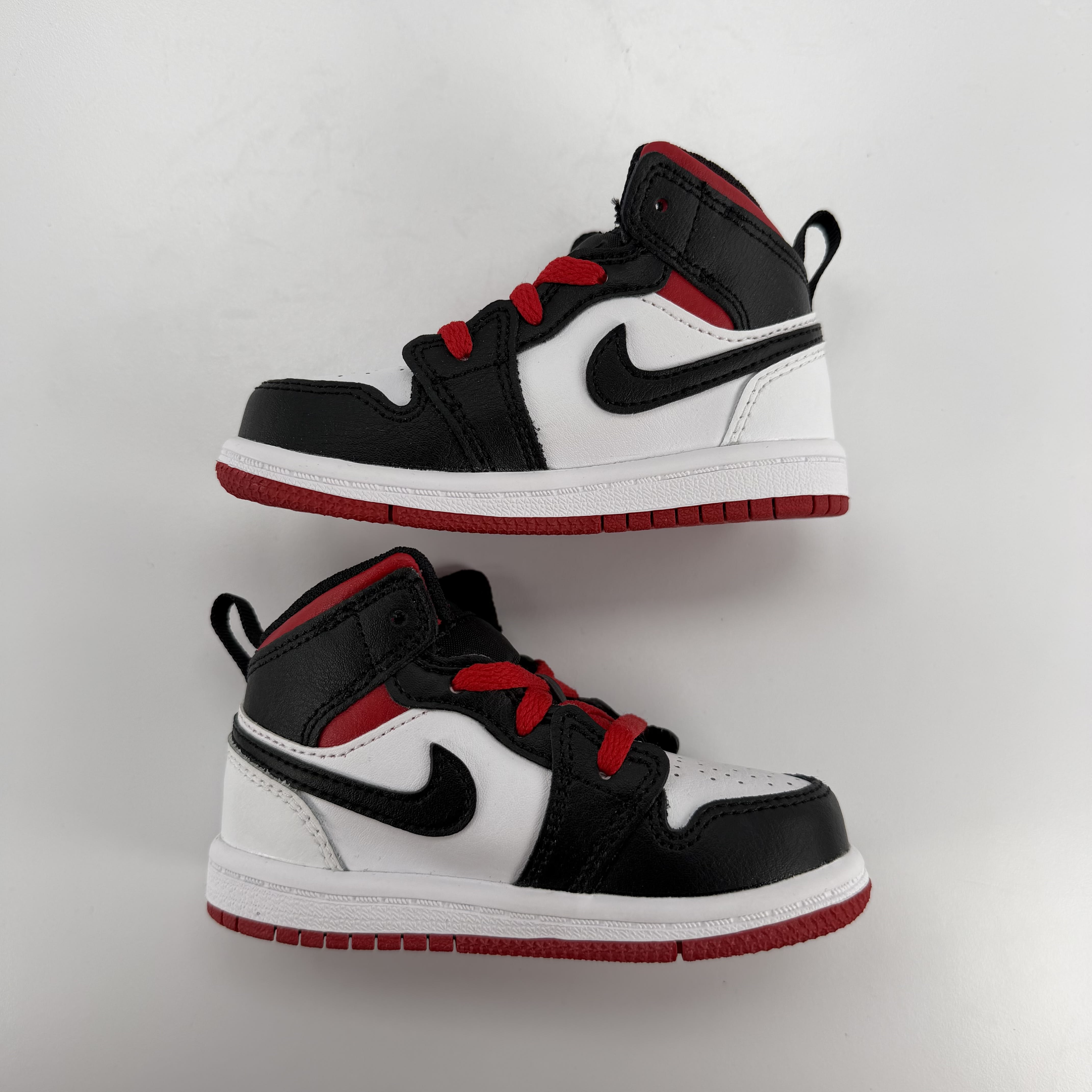 340857 Jordan 1 Mid White Gym Red (TD)