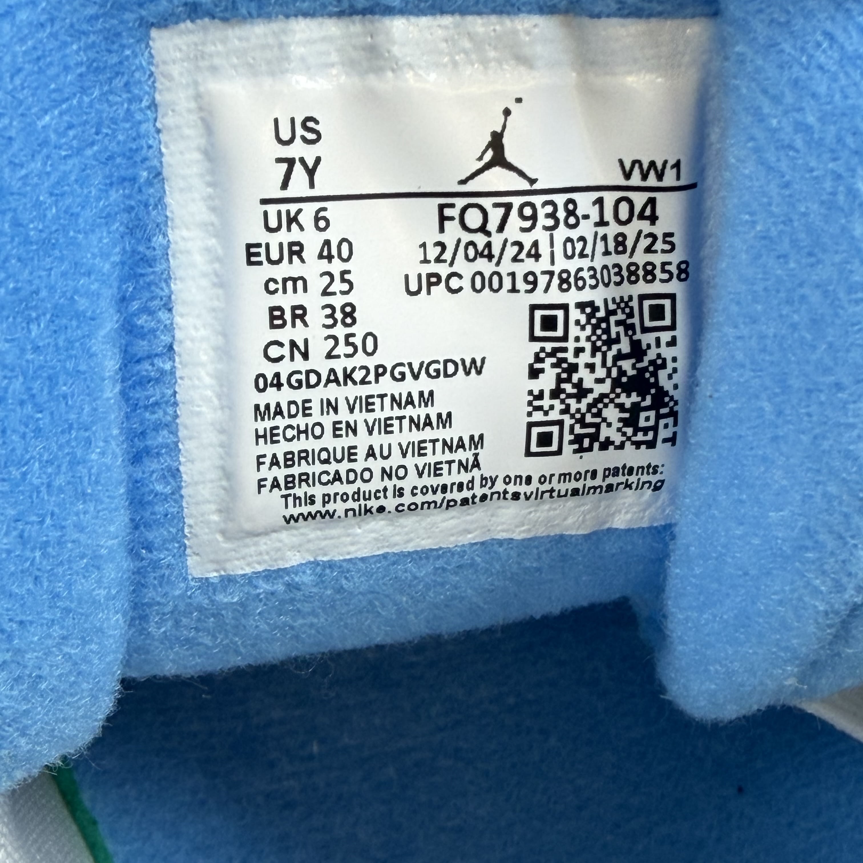 SP12512 Jordan 4 RM White Legend Blue (GS)