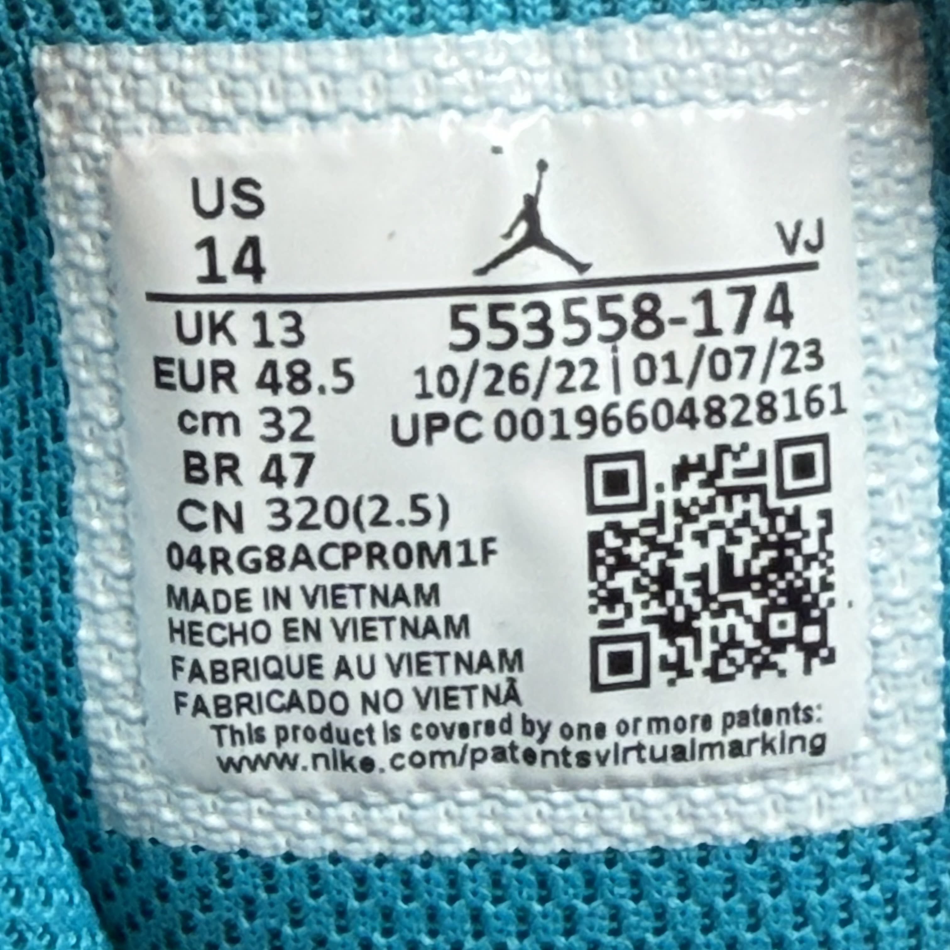 722503 Air Jordan 1 Low 'Aquatone'