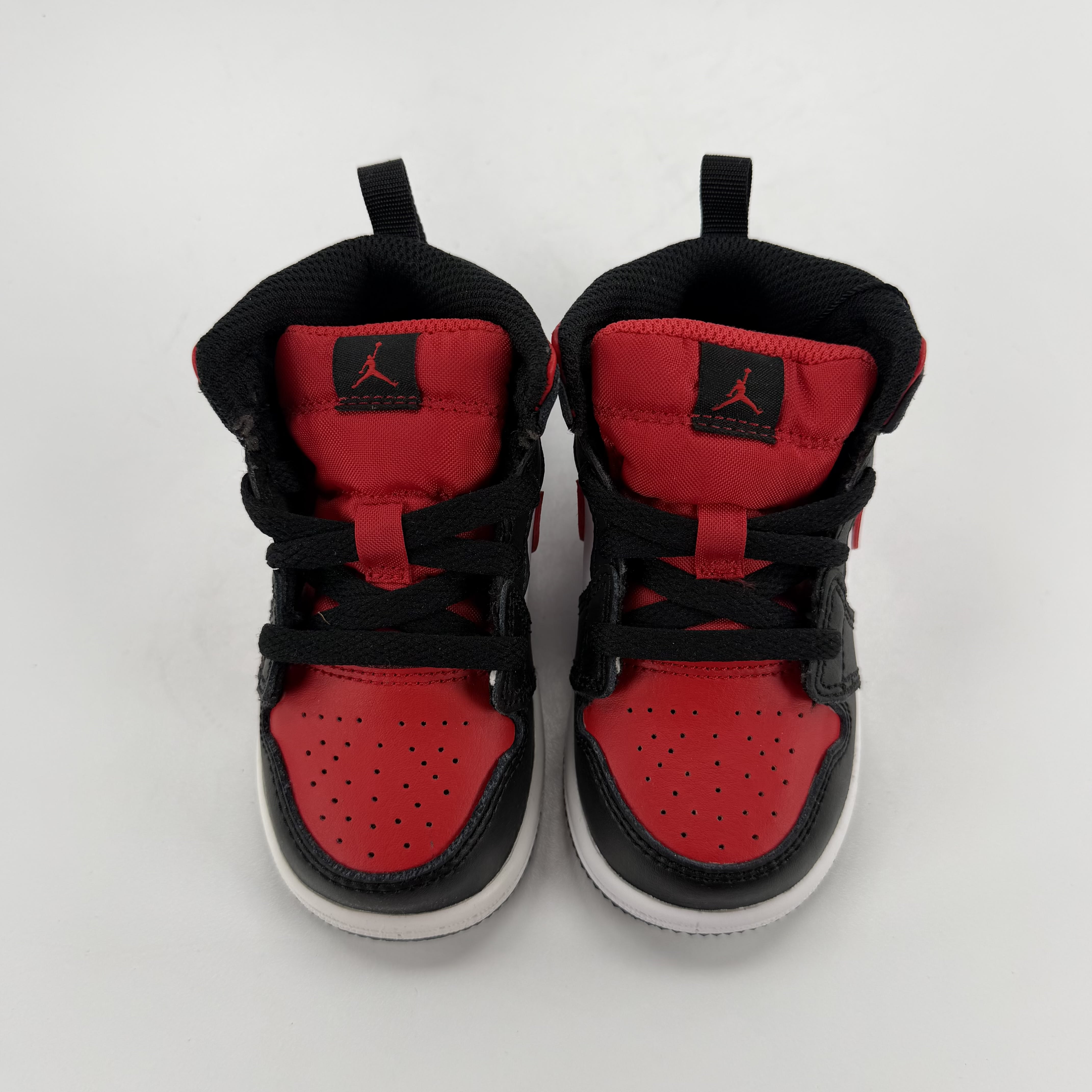 282747 Jordan 1 Mid Black Fire Red (TD)