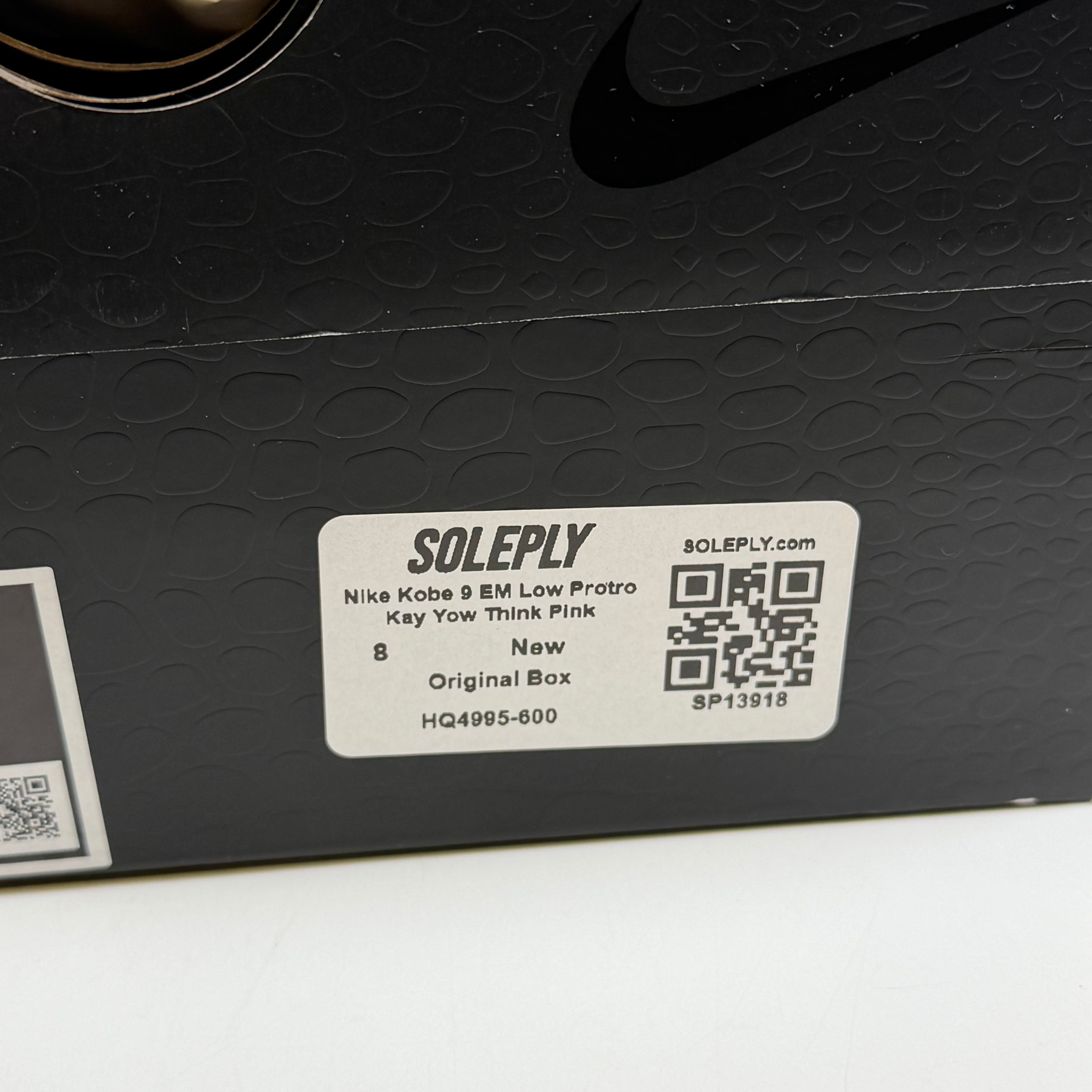 SP13918 Nike Kobe 9 EM Low Protro Kay Yow Think Pink