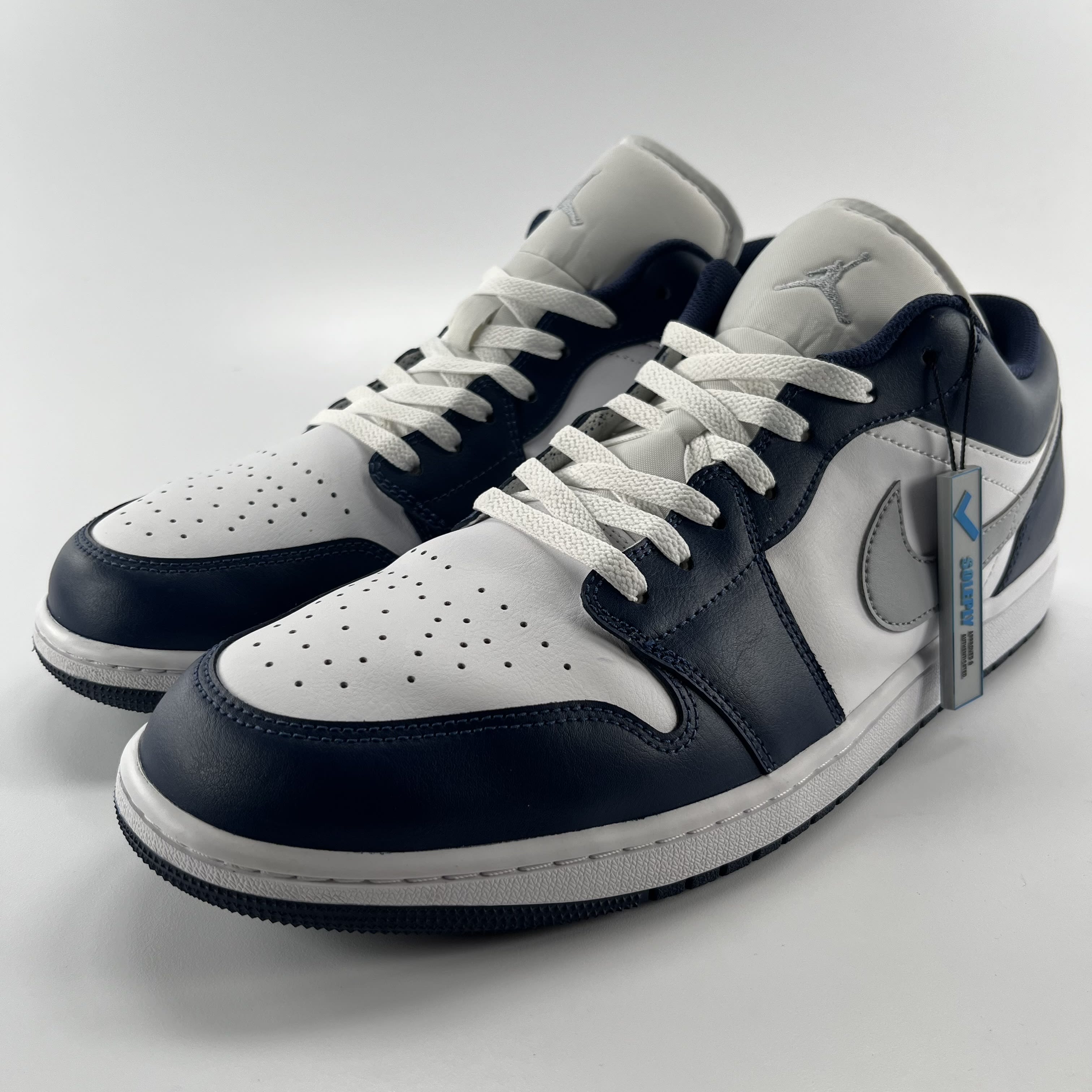 778782 Jordan 1 Low Wolf Grey Midnight Navy