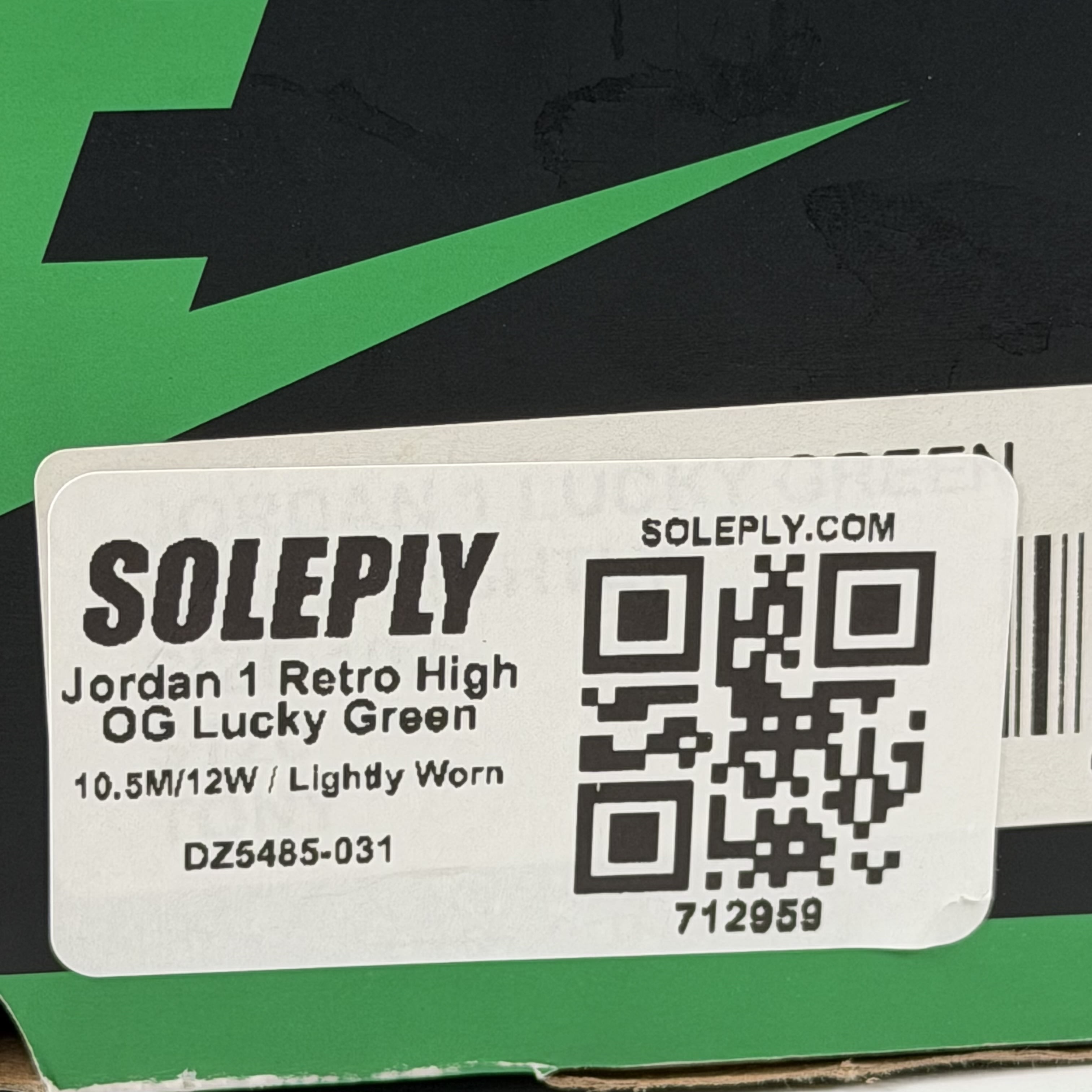 712959 Jordan 1 Retro High OG Lucky Green