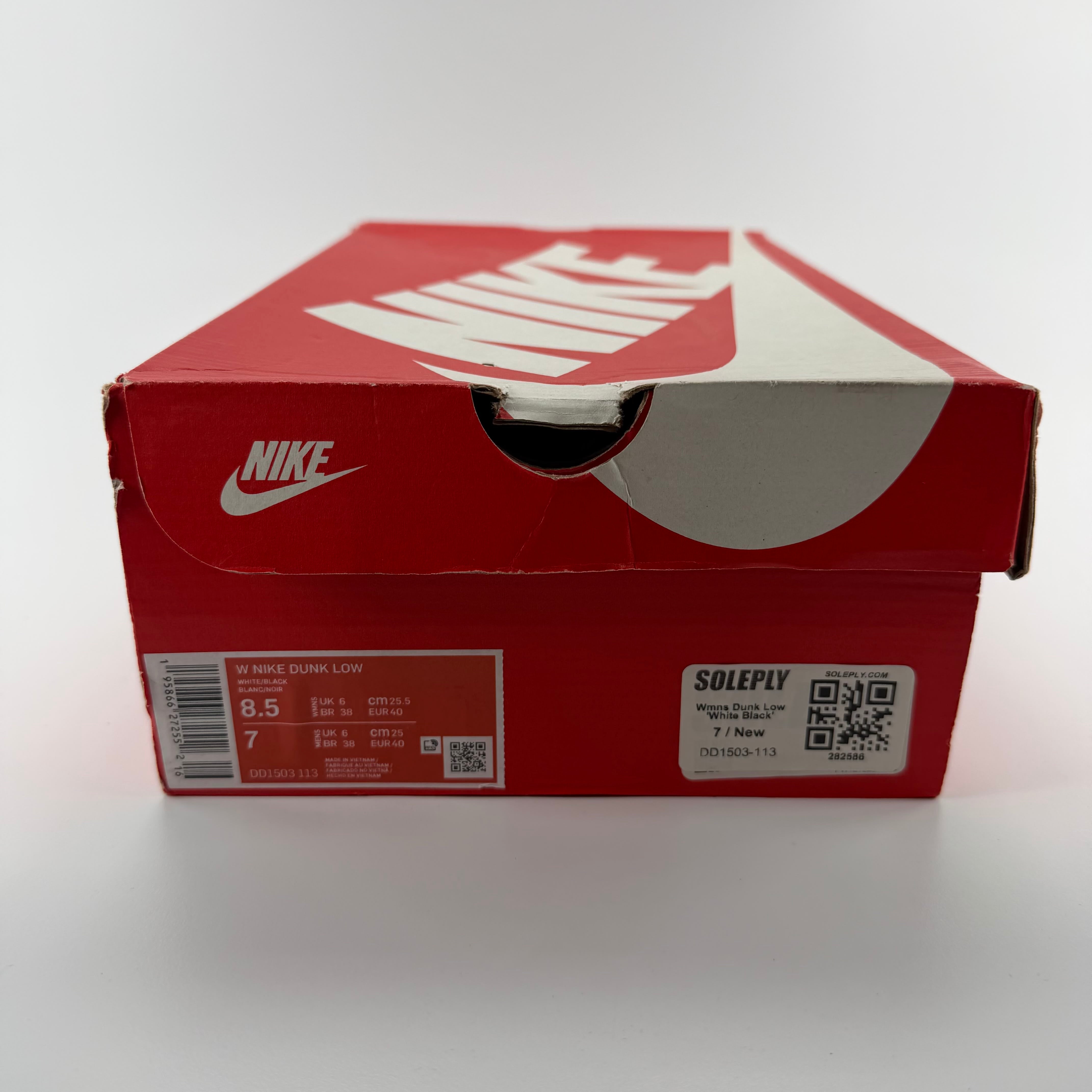282586 Wmns Dunk Low 'White Black'