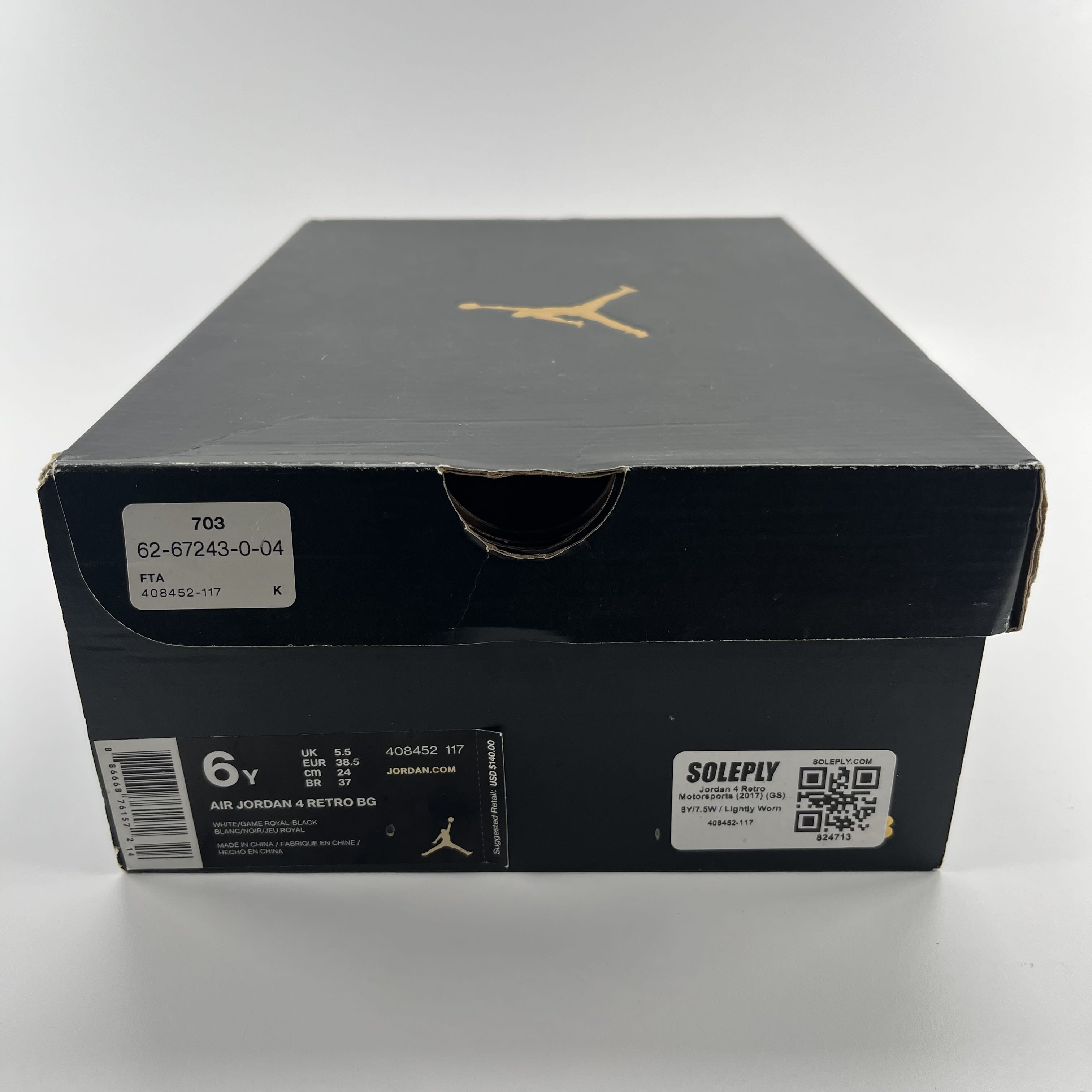 824713 Jordan 4 Retro Motorsports (2017) (GS)