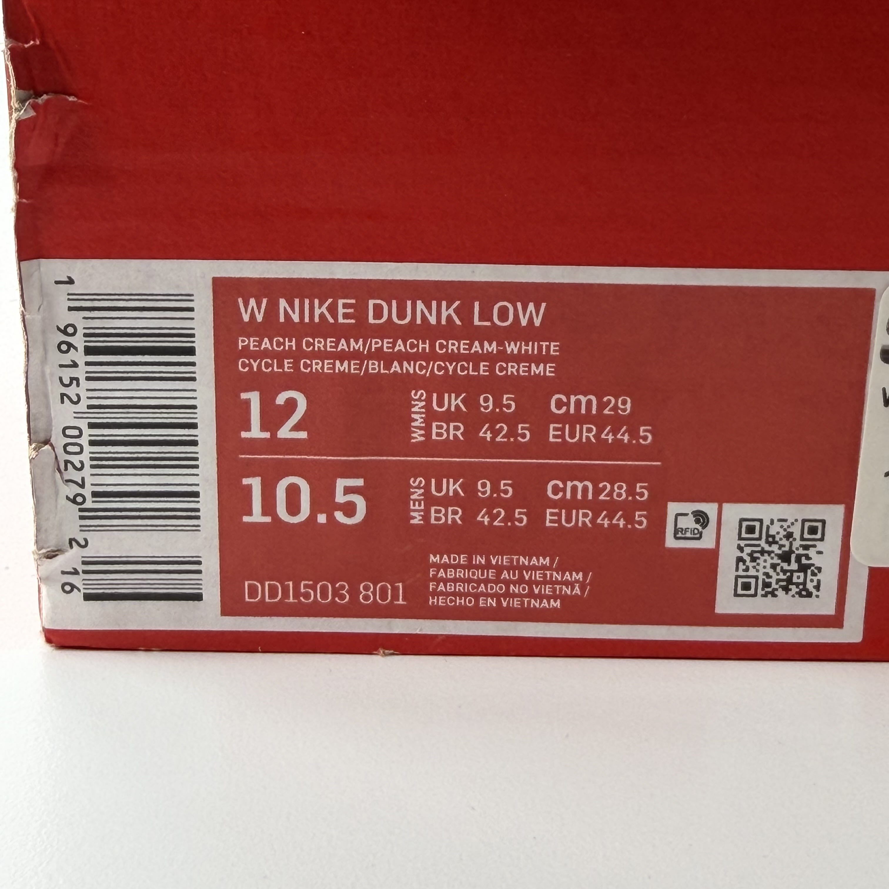 282058 Nike Dunk Low Peach Cream (Women's)