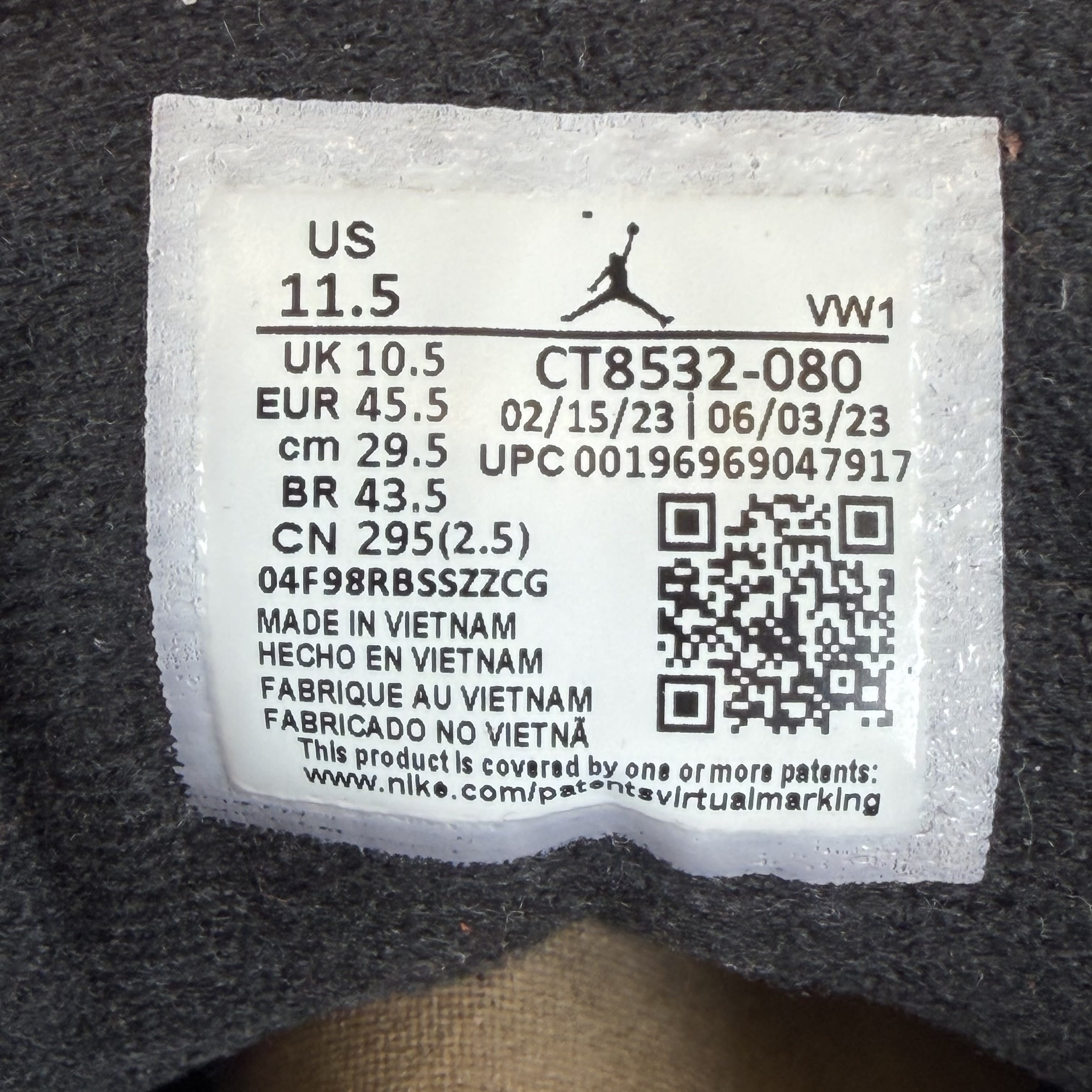 SP6910 Jordan 3 Retro Fear Pack (2023)