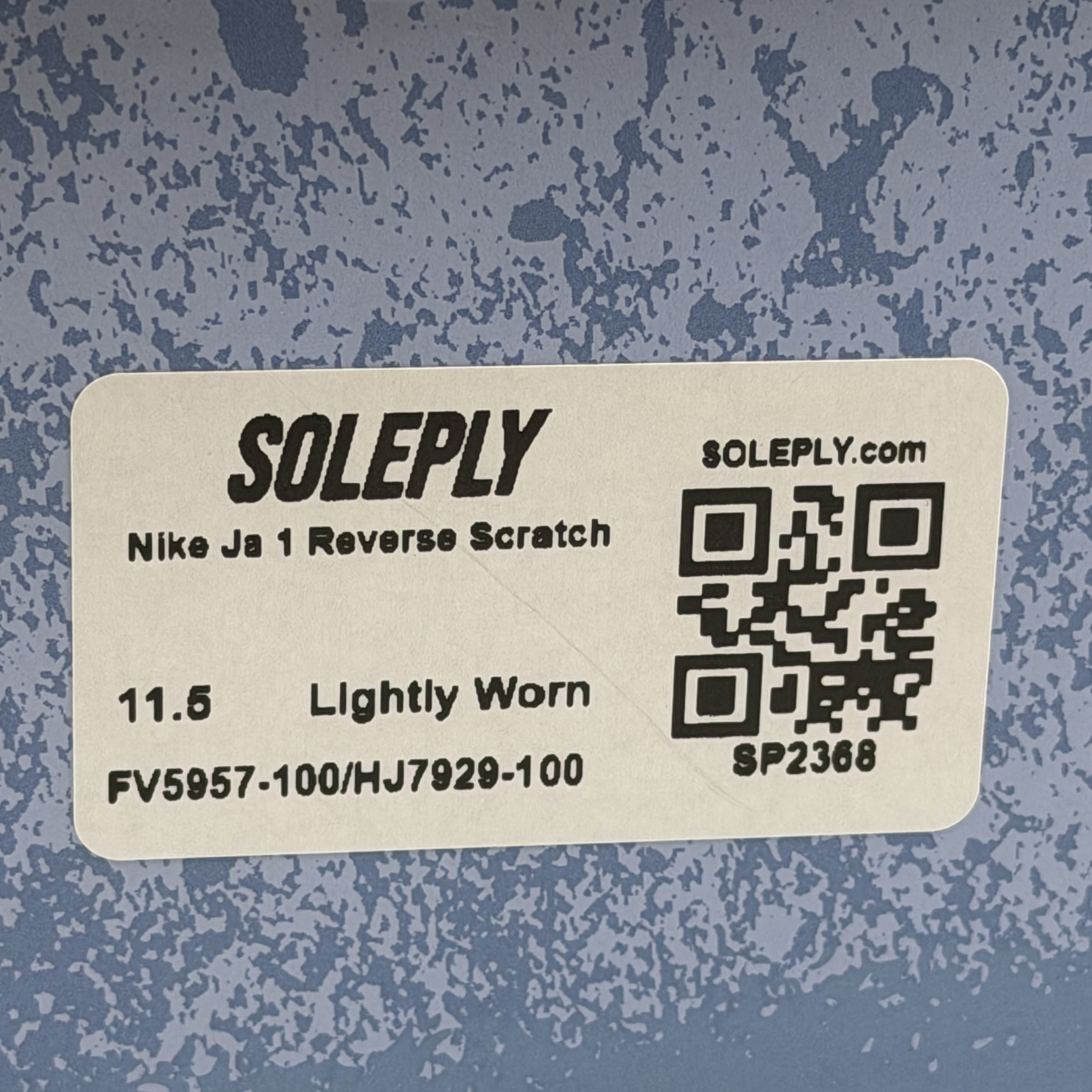 SP2368 Nike Ja 1 Reverse Scratch