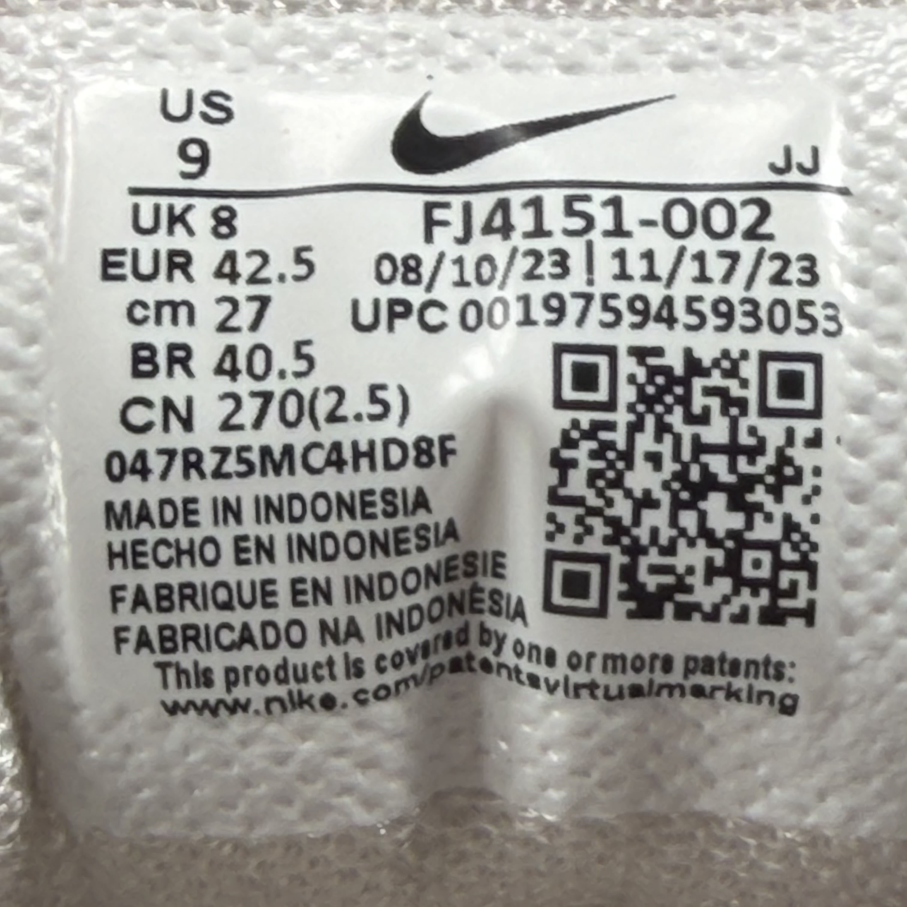 262818 Nike Zoom Vomero 5 Platinum Tint Safety Orange