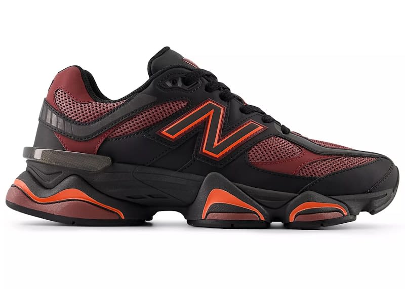 SP12286 New Balance 9060 Black Washed Burgundy