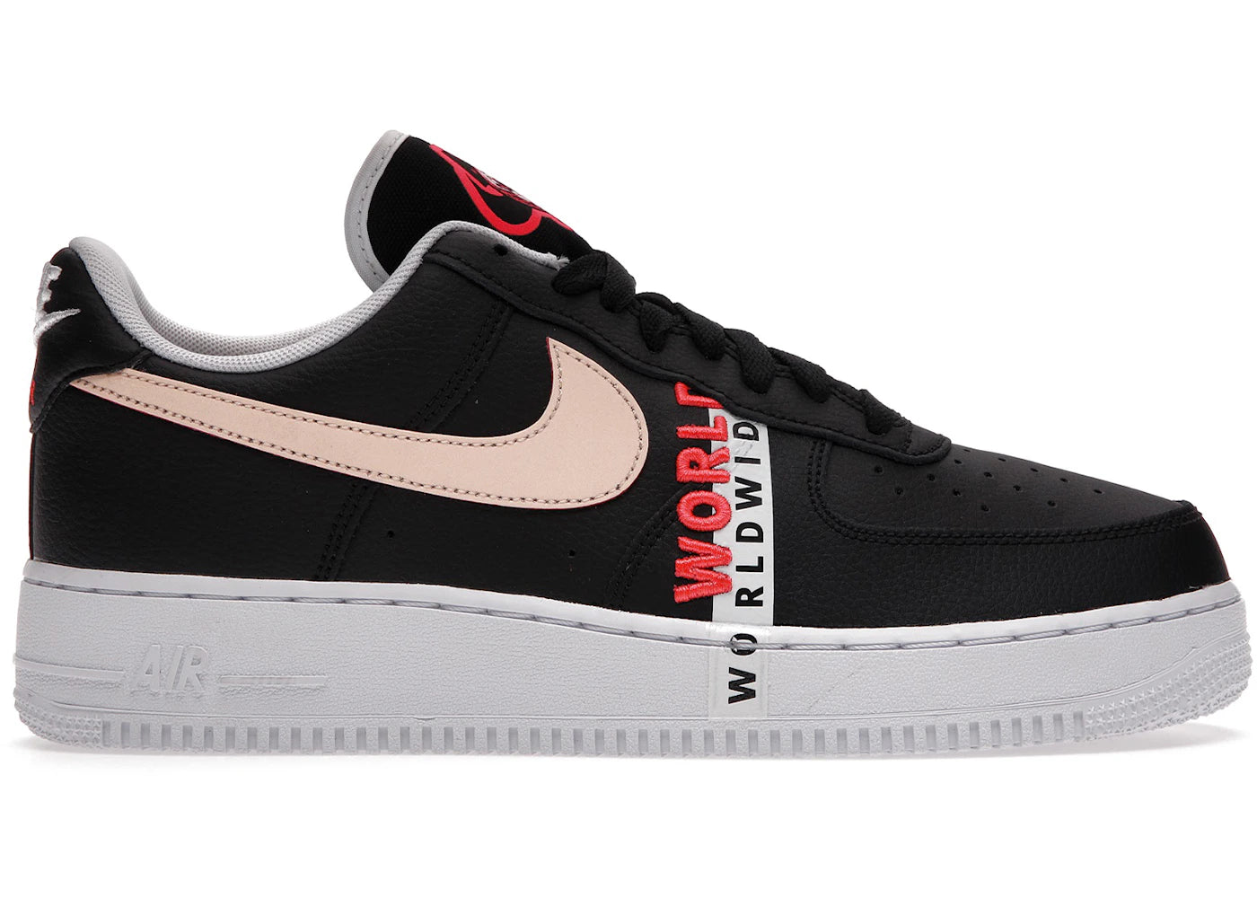 SP16625 Nike Air Force 1 Low '07 LV8 Worldwide Pack Black Flash Crimson