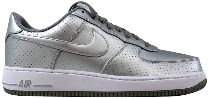 SP5685 Nike Air Force 1 Low '07 LV8 Metallic Silver Perforated