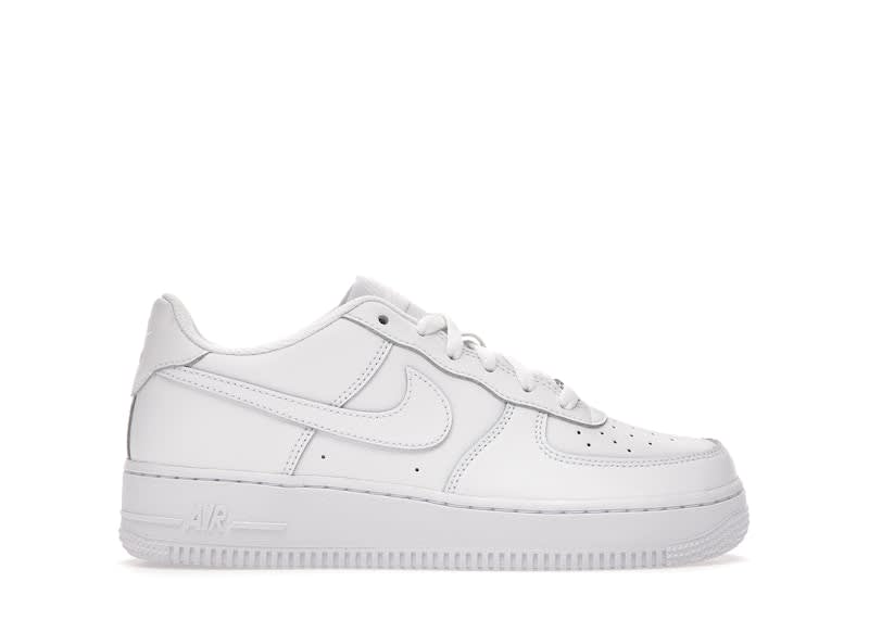 374434 Nike Air Force 1 Low LE Triple White (GS)