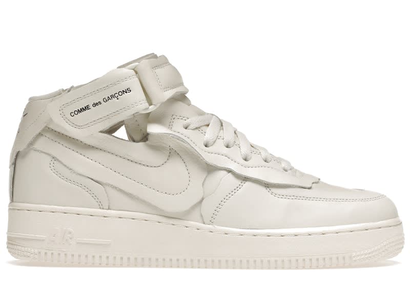 SP7673 Nike Air Force 1 Mid Comme des Garcons White