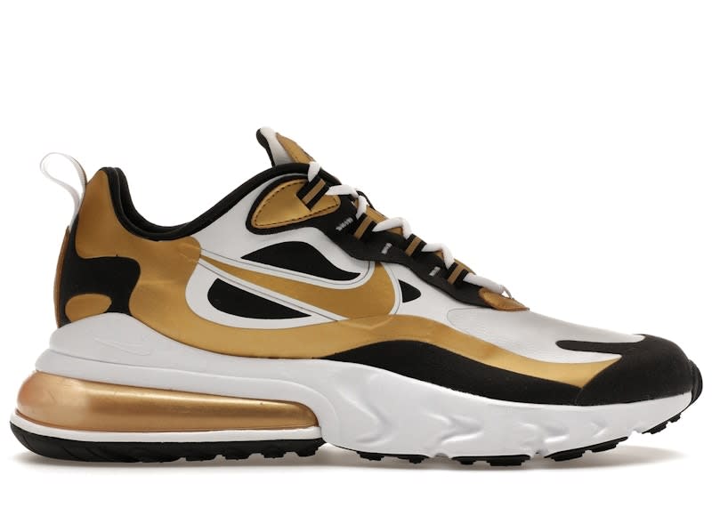 SP9272 Nike Air Max 270 React White Metallic Gold