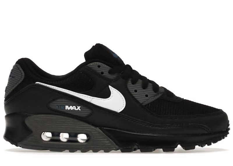 SP14371 Nike Air Max 90 Black Marina Iron Grey White