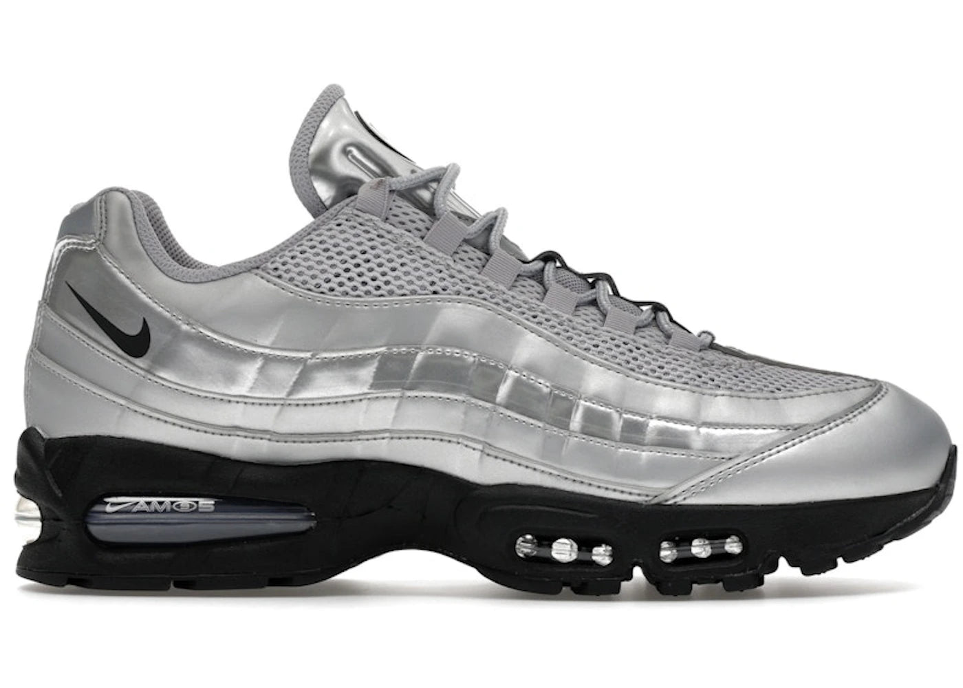 SP16124 Nike Air Max 95 SE Big Bubble Total 90 Metallic Silver