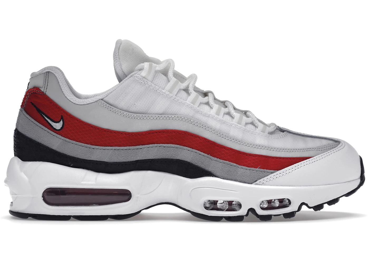 SP482 Nike Air Max 95 White Varsity Red Particle Gray