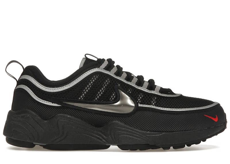 SP14970 Nike Air Zoom Spiridon Black Metallic Silver