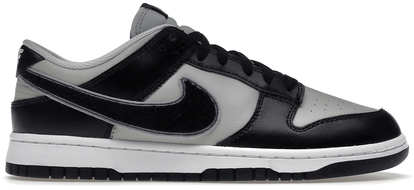 Nike Dunk Low Chenille Swoosh Black Grey