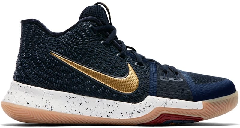 SP12098 Nike Kyrie 3 Obsidian Metallic Gold (GS)