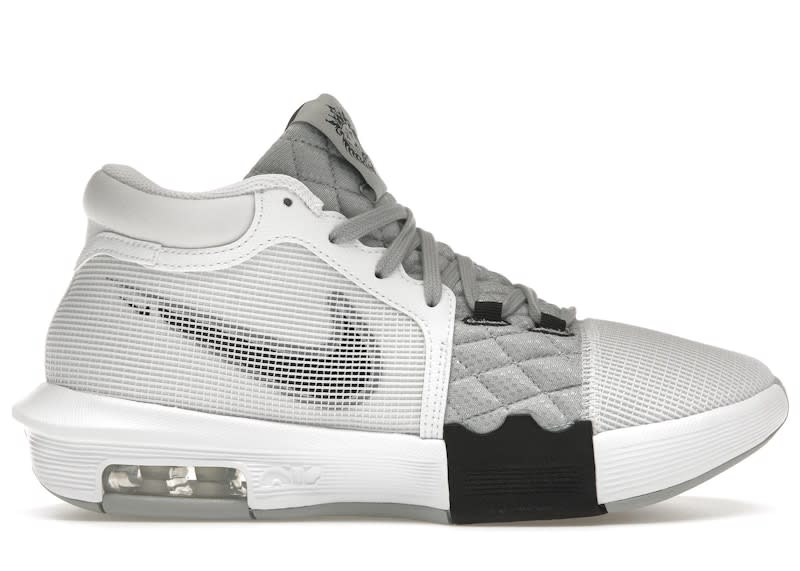 SP13932 Nike LeBron Witness 8 White Light Smoke Grey