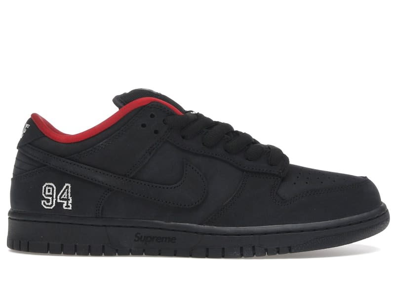 SP14389 Nike SB Dunk Low Supreme 94 Black