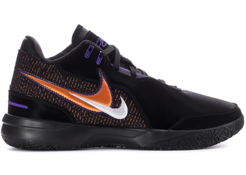 SP55 Nike Zoom LeBron NXXT Gen AMPD Black Field Purple Bright Mandarin