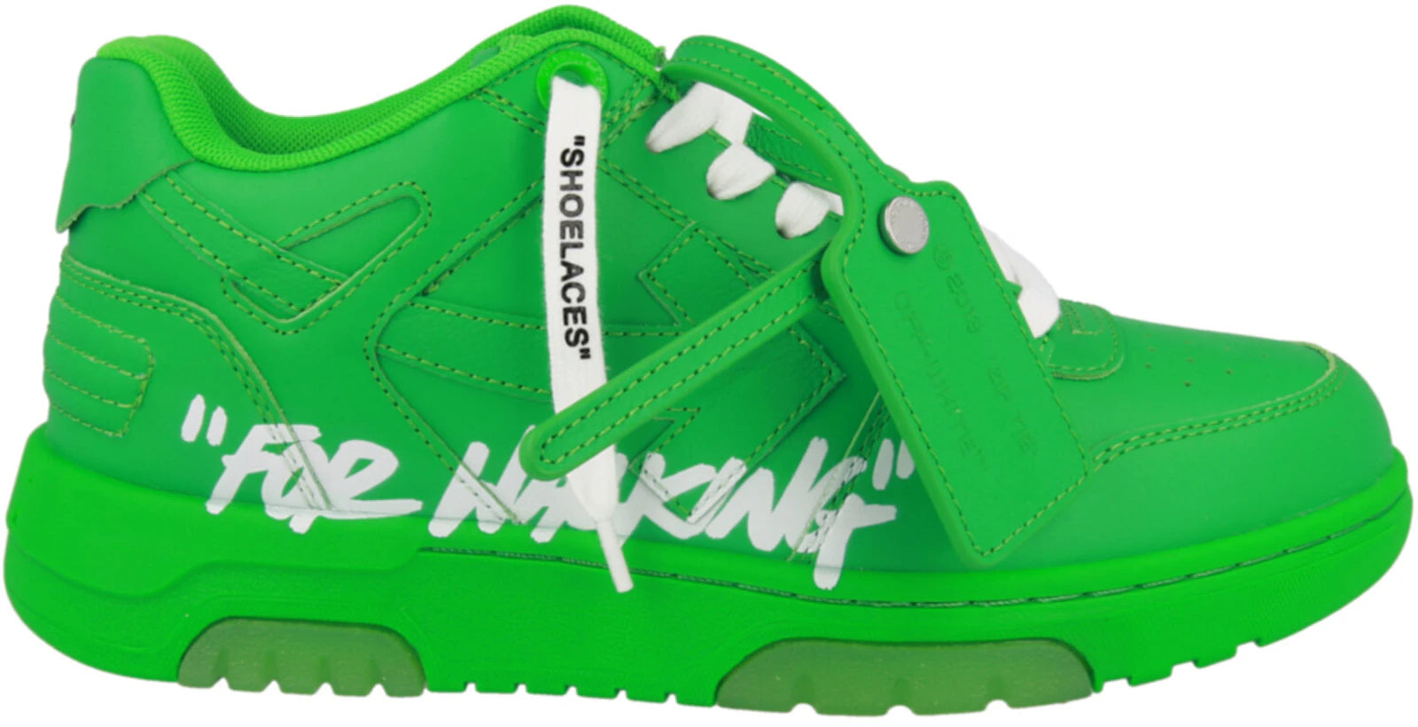 SP16713 OFF-WHITE Out Of Office OOO "For Walking" Low Tops Green