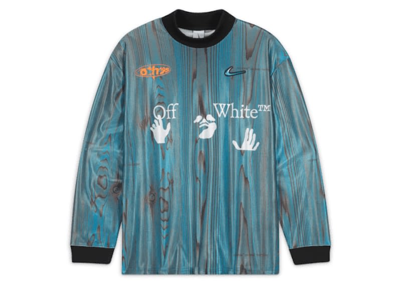 SP13882 OFF-WHITE x Nike 001 Soccer Jersey Blue