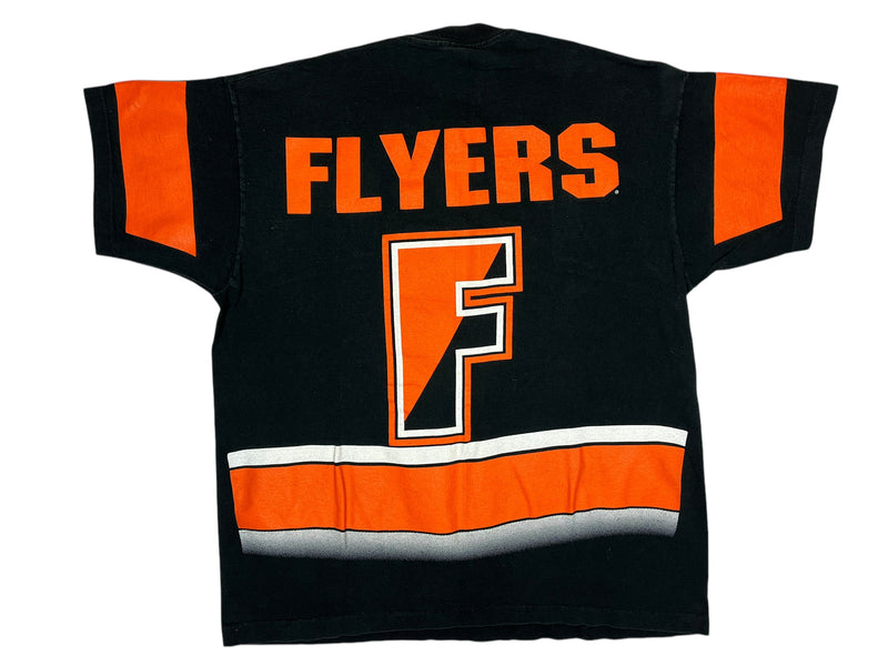 (1994) Philadelphia Flyers All Over Print Salem T-Shirt